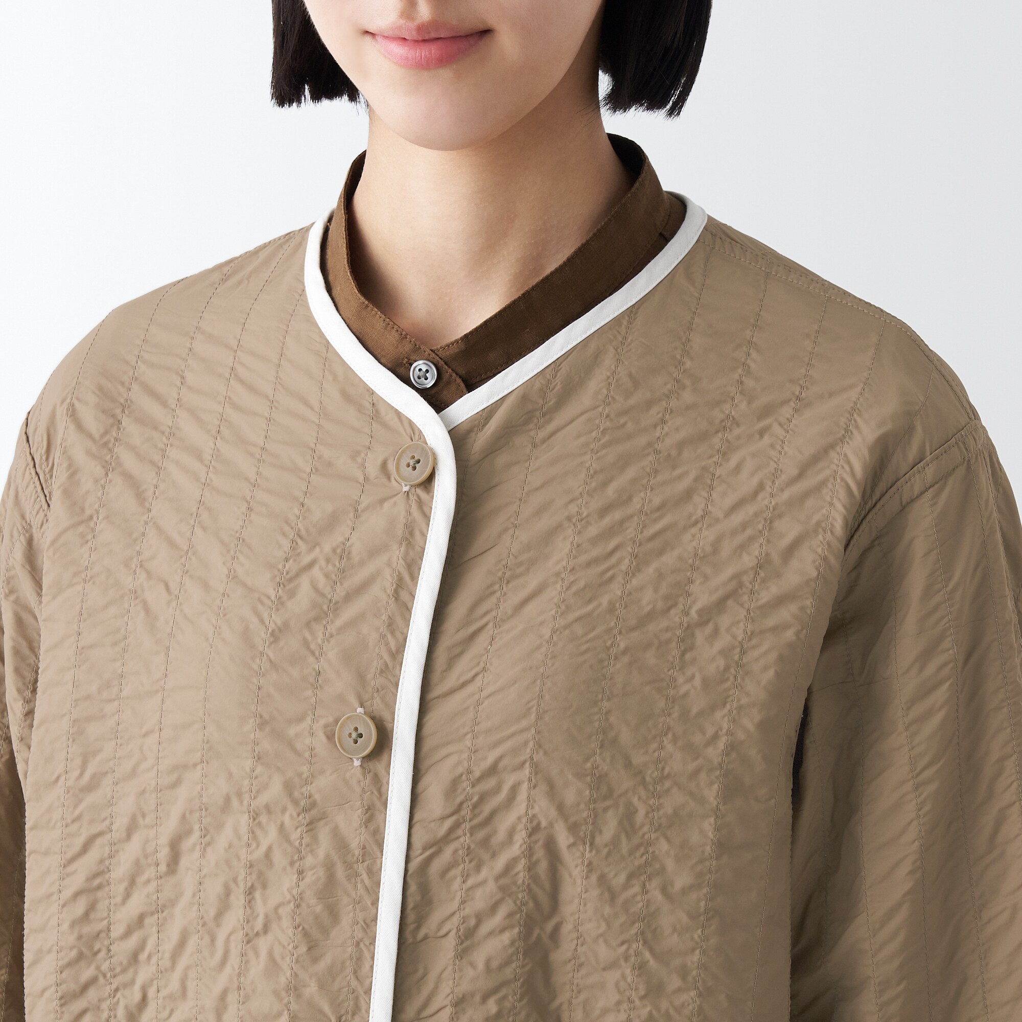 リバーシブルキルトコート