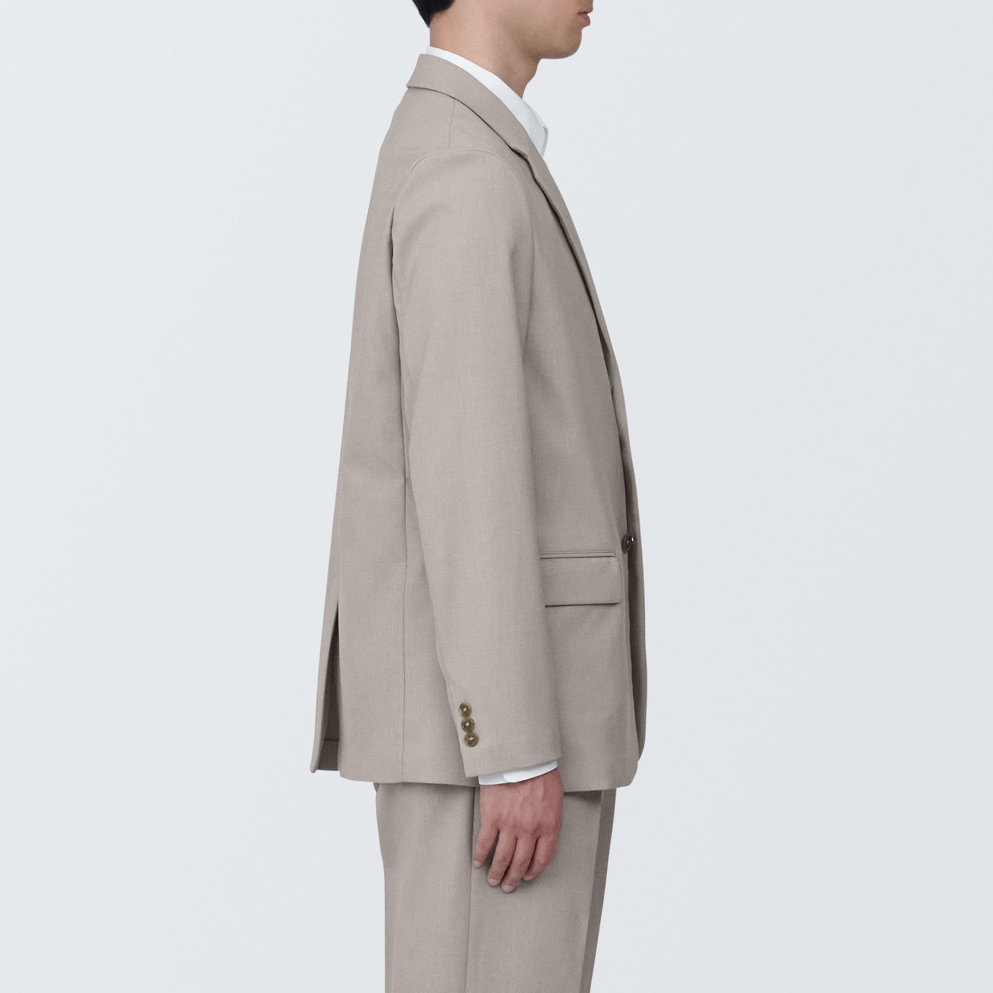 紳士　シワになりにくいストレッチジャケット