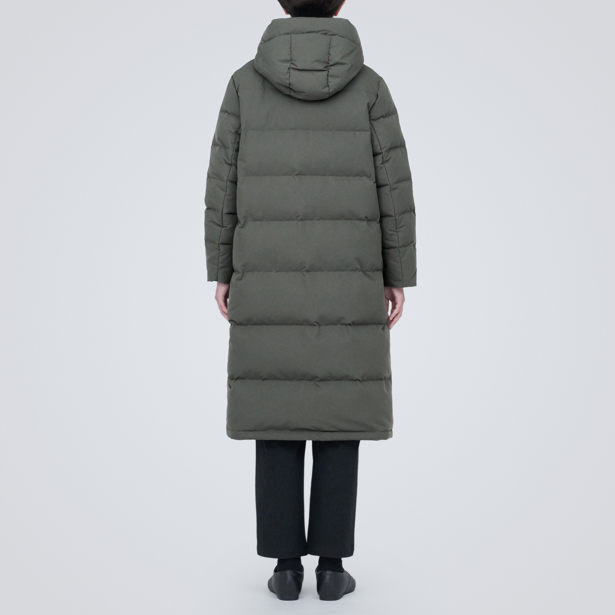 撥水ロングダウンコート