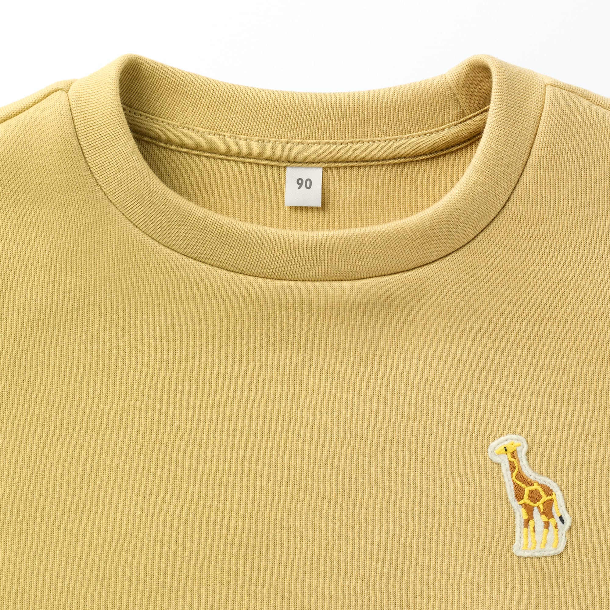 ベビー　あたまするっと刺繍二重編みスウェットシャツ