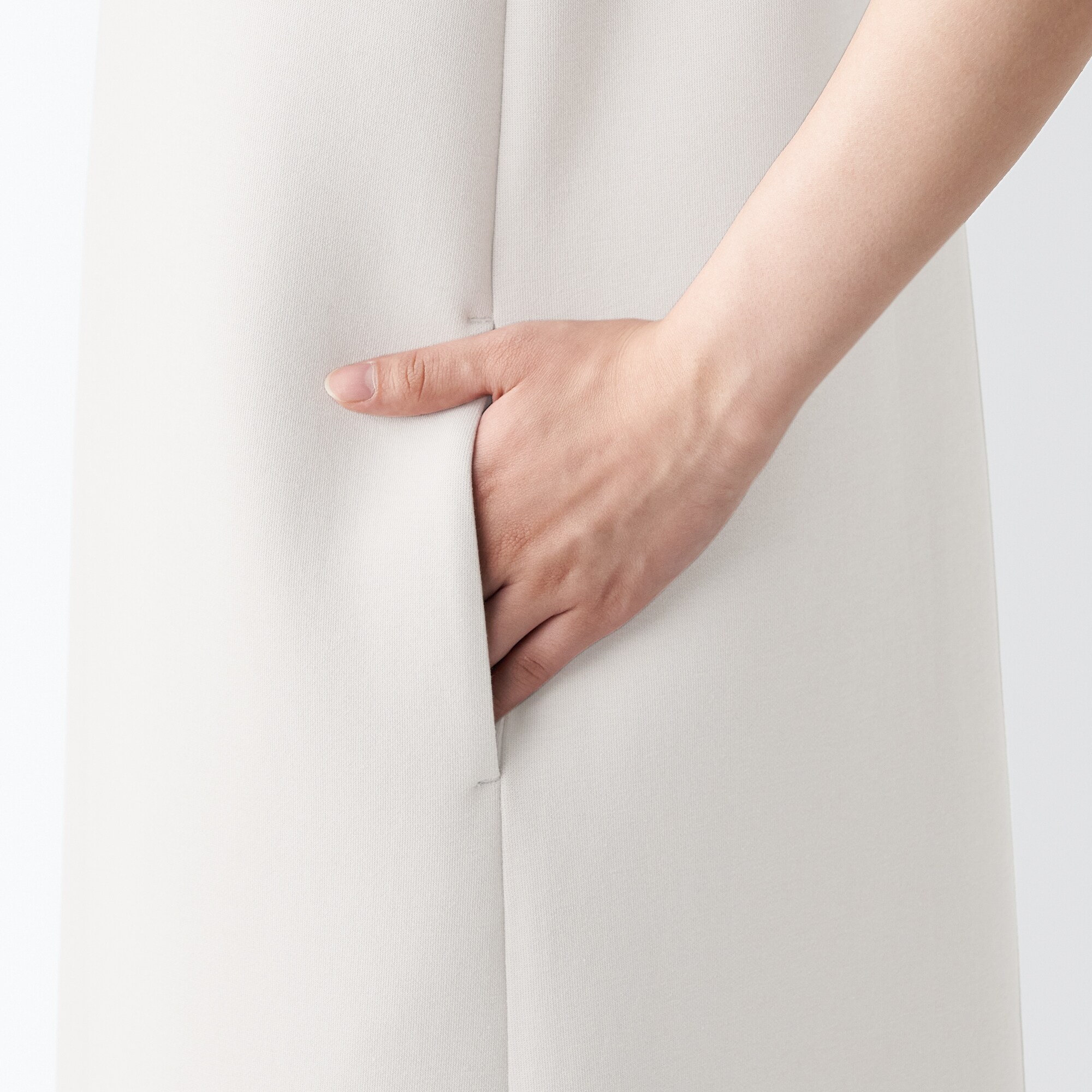 二重編みスウェットジャンパースカート