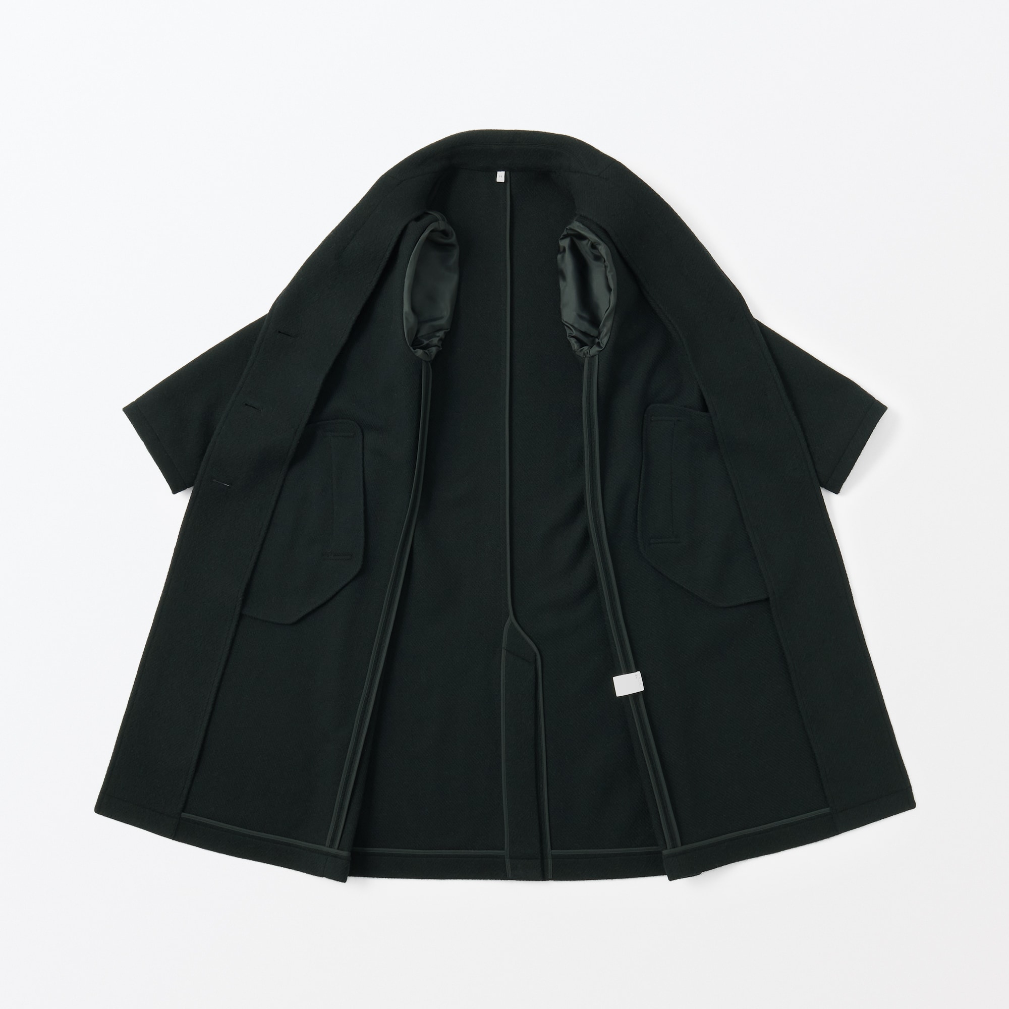 再生ウール混チェスターコート