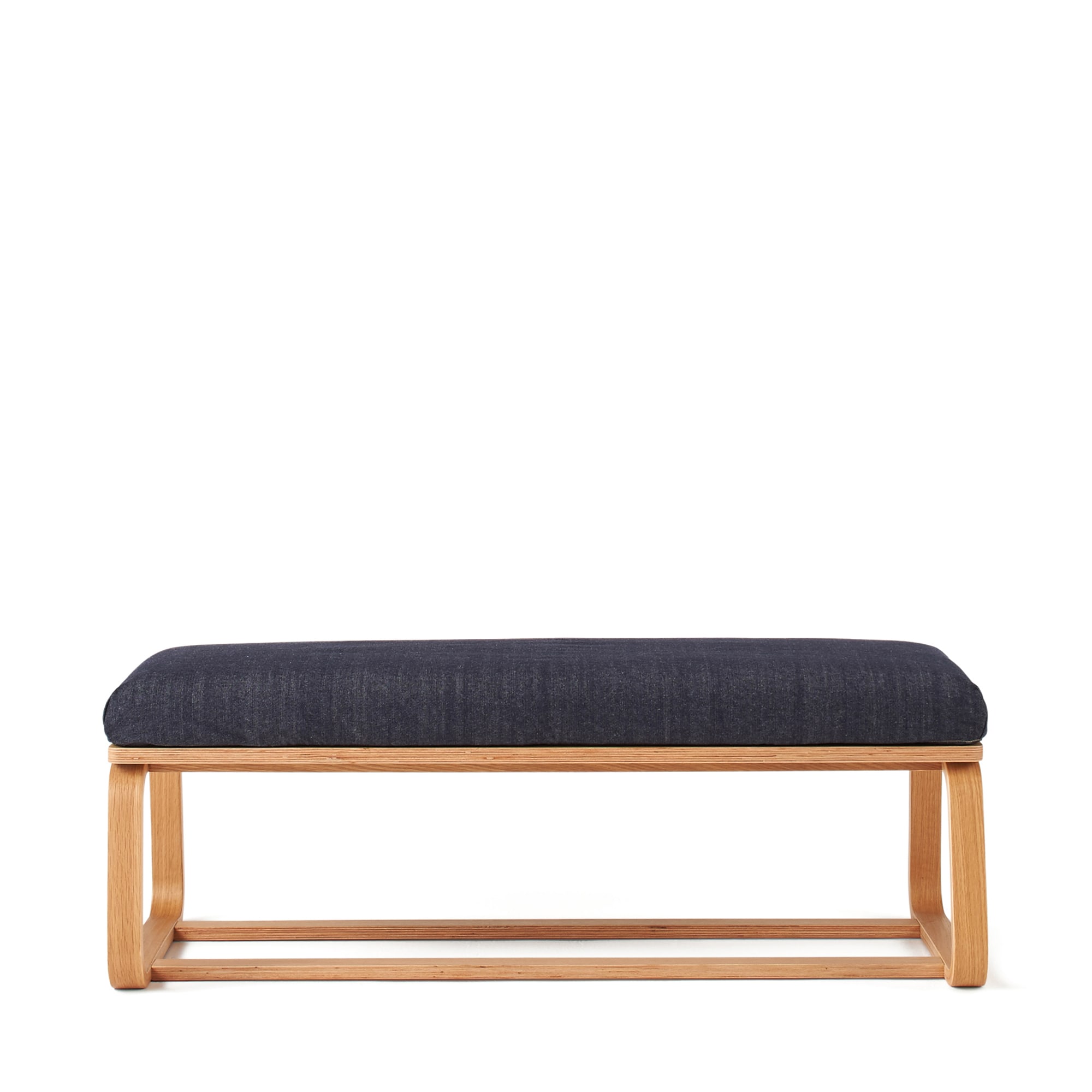 【カバー】綿デニムリビングでもダイニングでもつかえるベンチ・１用カバー