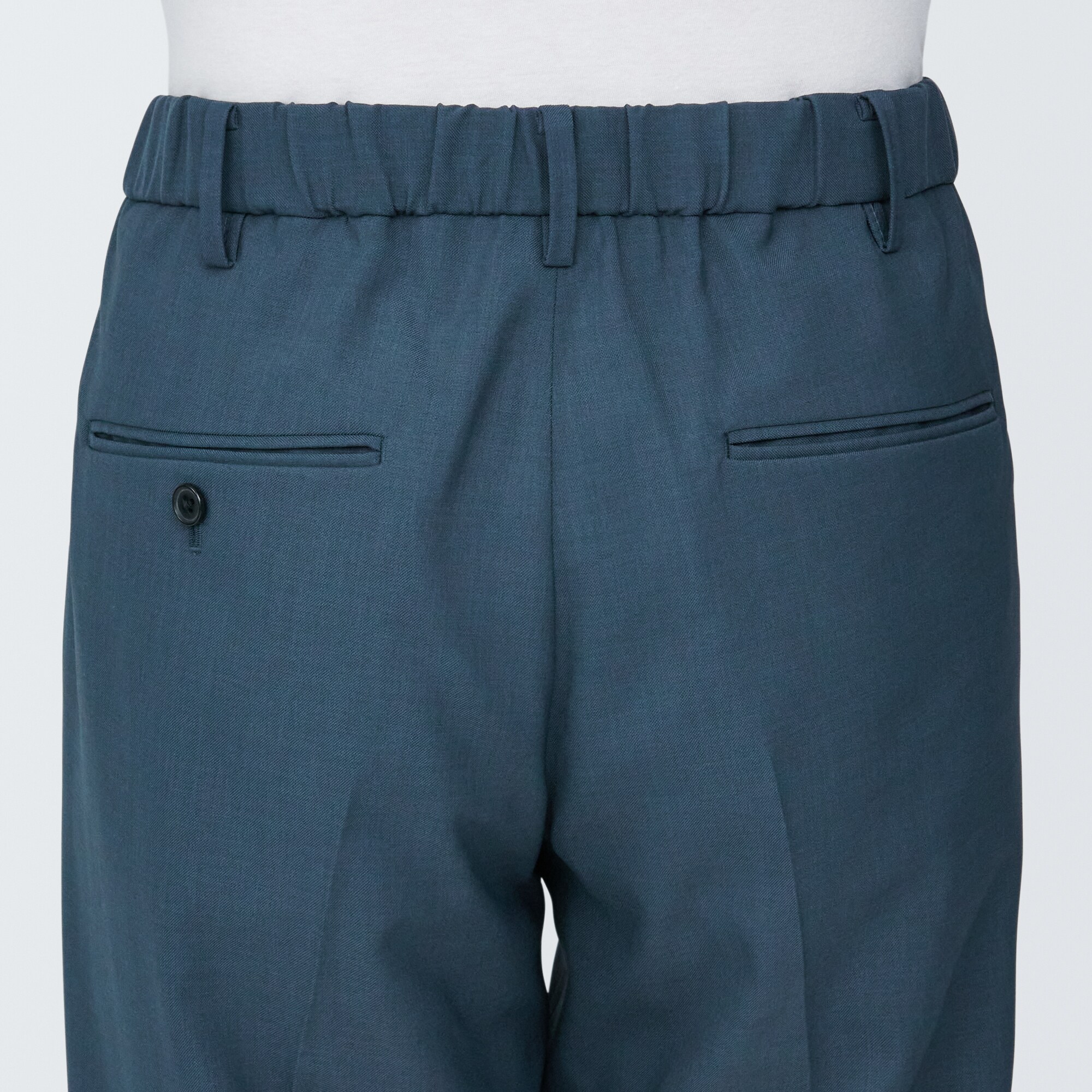 紳士　シワになりにくいストレッチワンタックパンツ