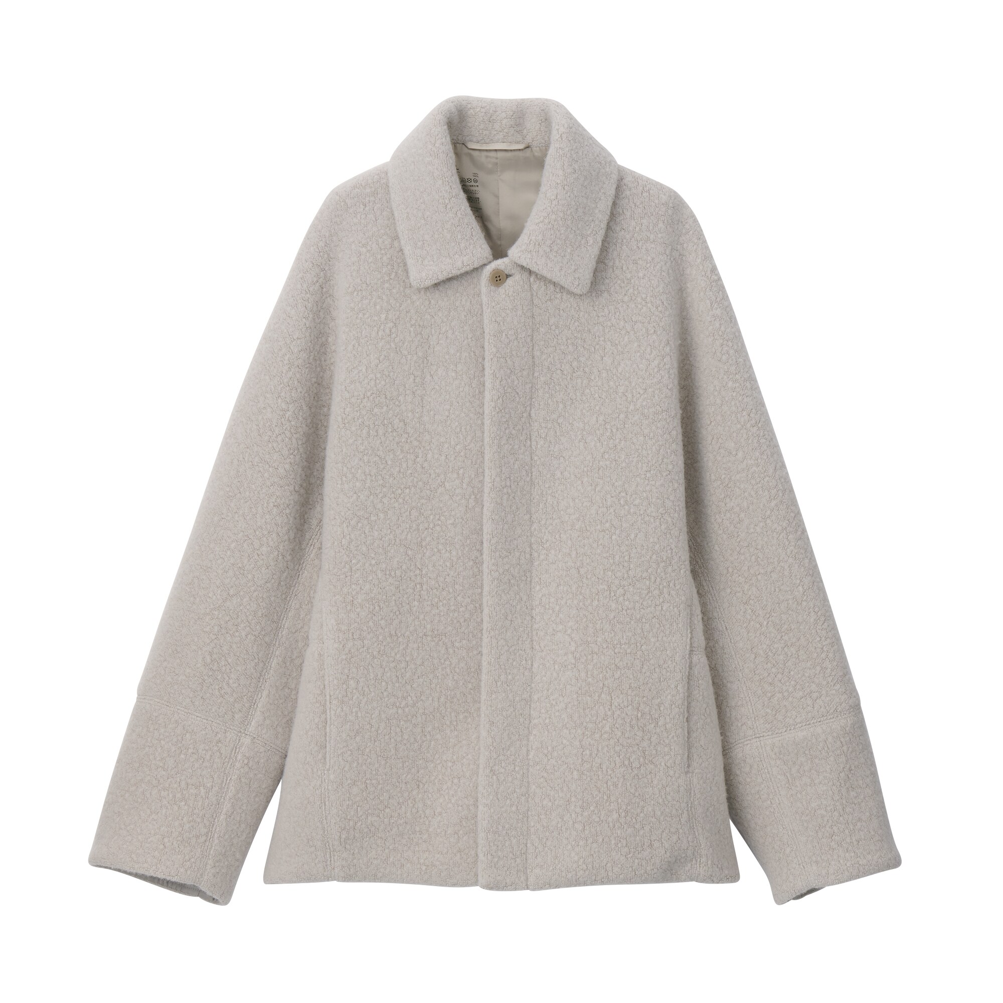 再生ウール混ボアコート（紳士）