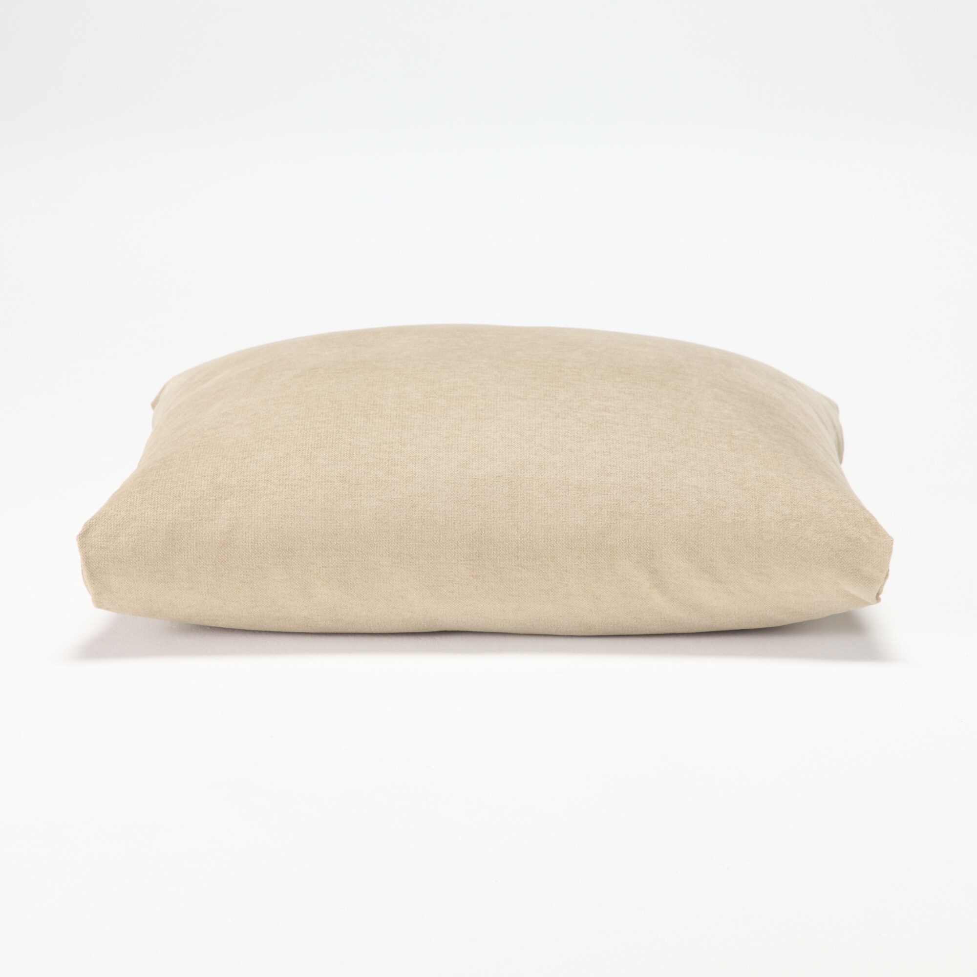 【カバー】綿シェニールユニットソファ用羽根クッションカバー／ライトグレー