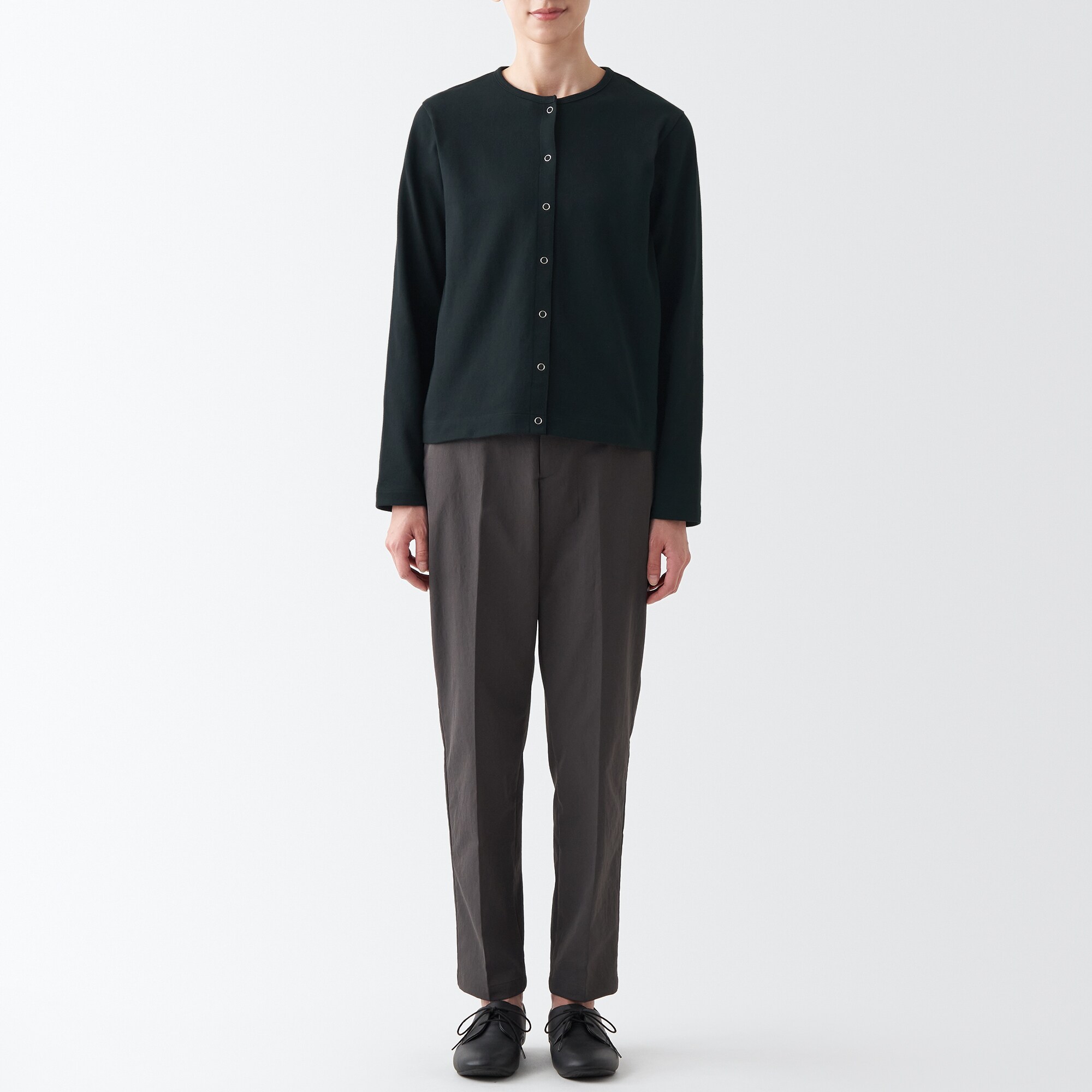 太番手カーディガン