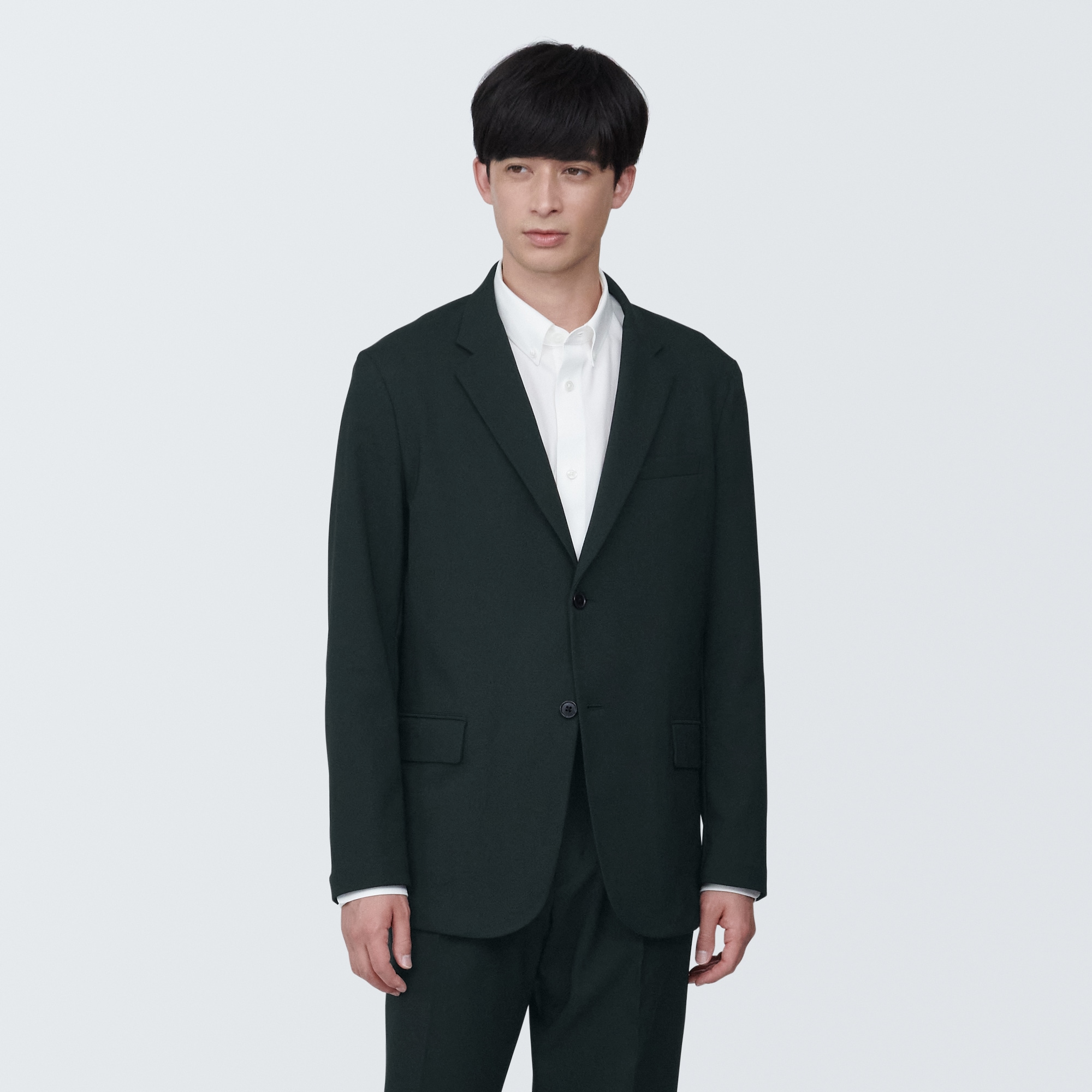 紳士　シワになりにくいストレッチジャケット