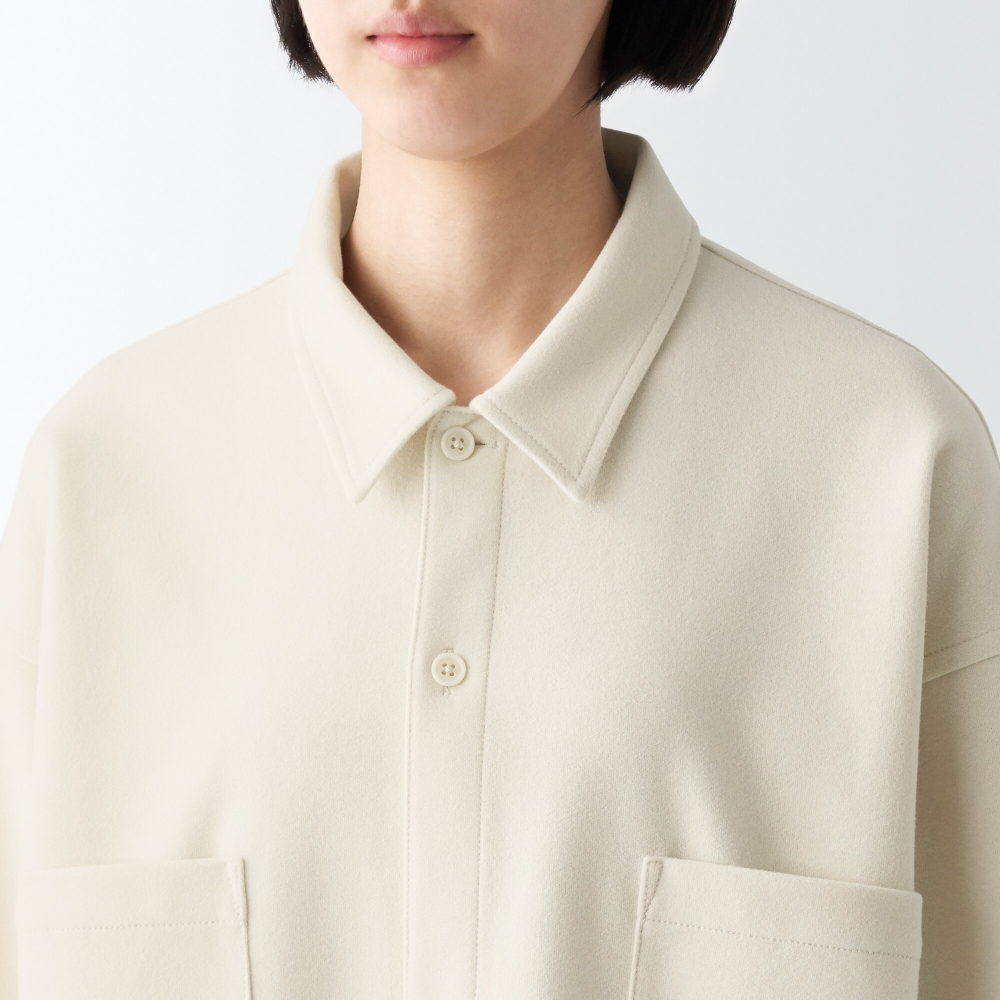 ストレッチ起毛長袖シャツ