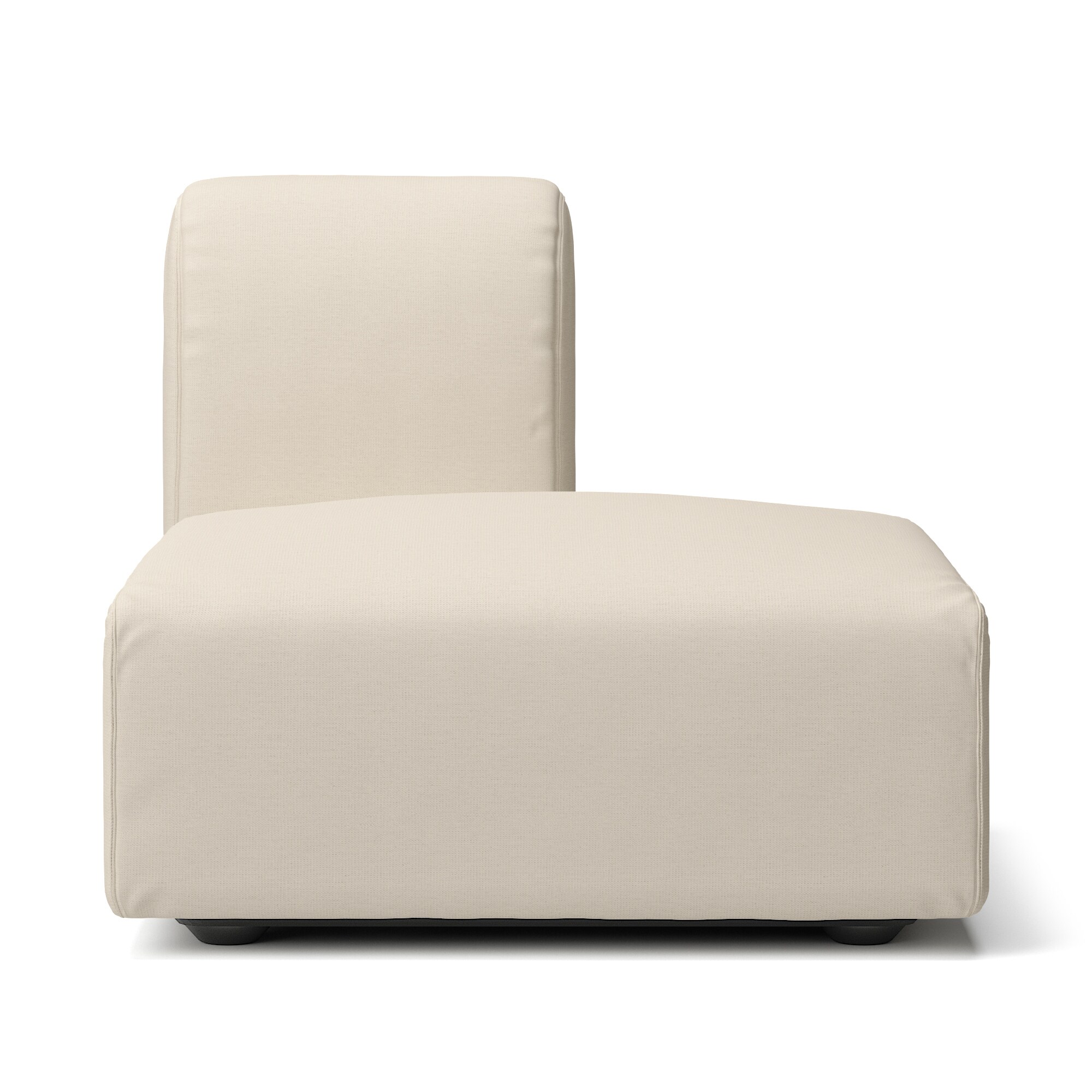 【カバー】綿麻バスケット織ユニットソファ・ハーフバックレスト・大用カバー