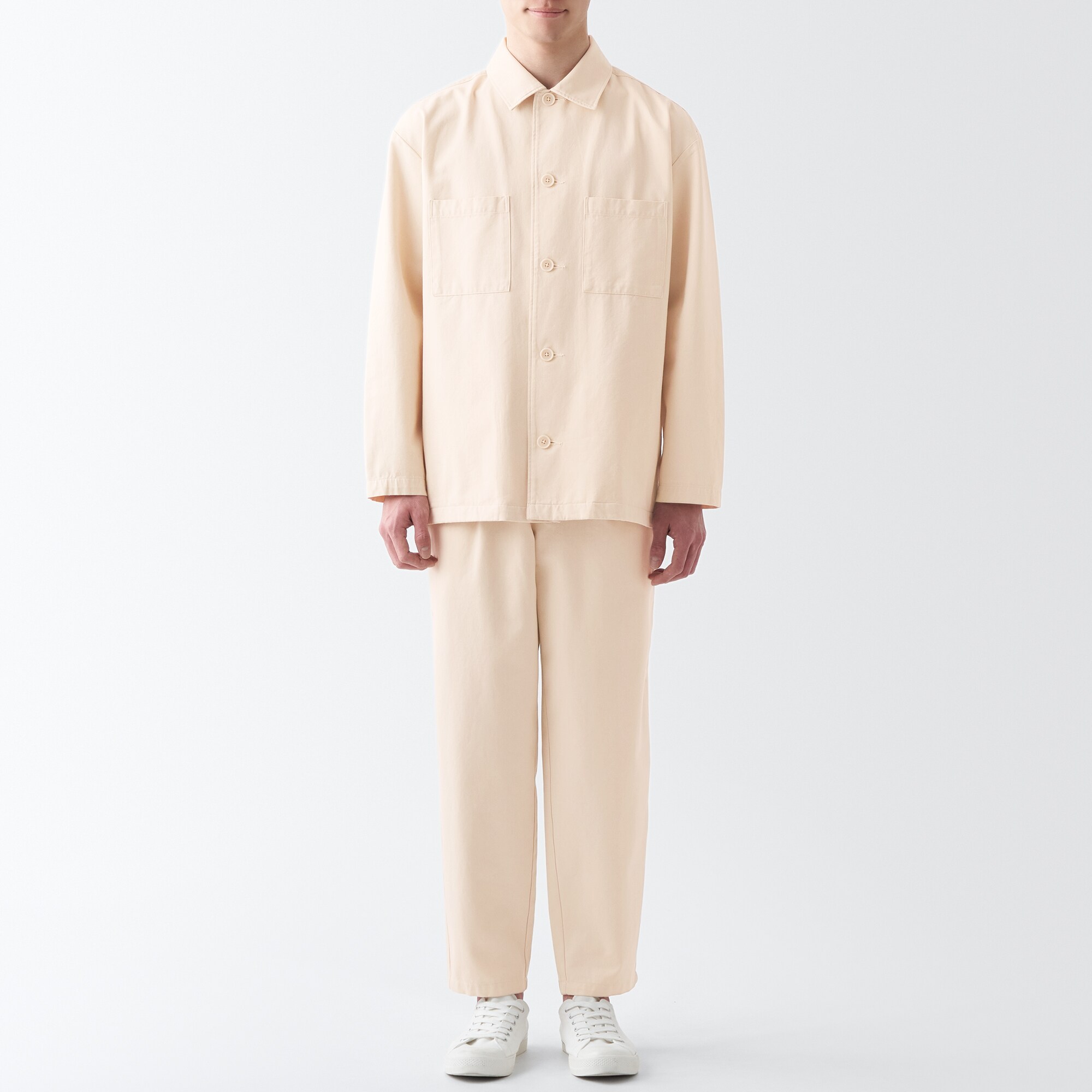 木の実から作ったカポック混シャツジャケット