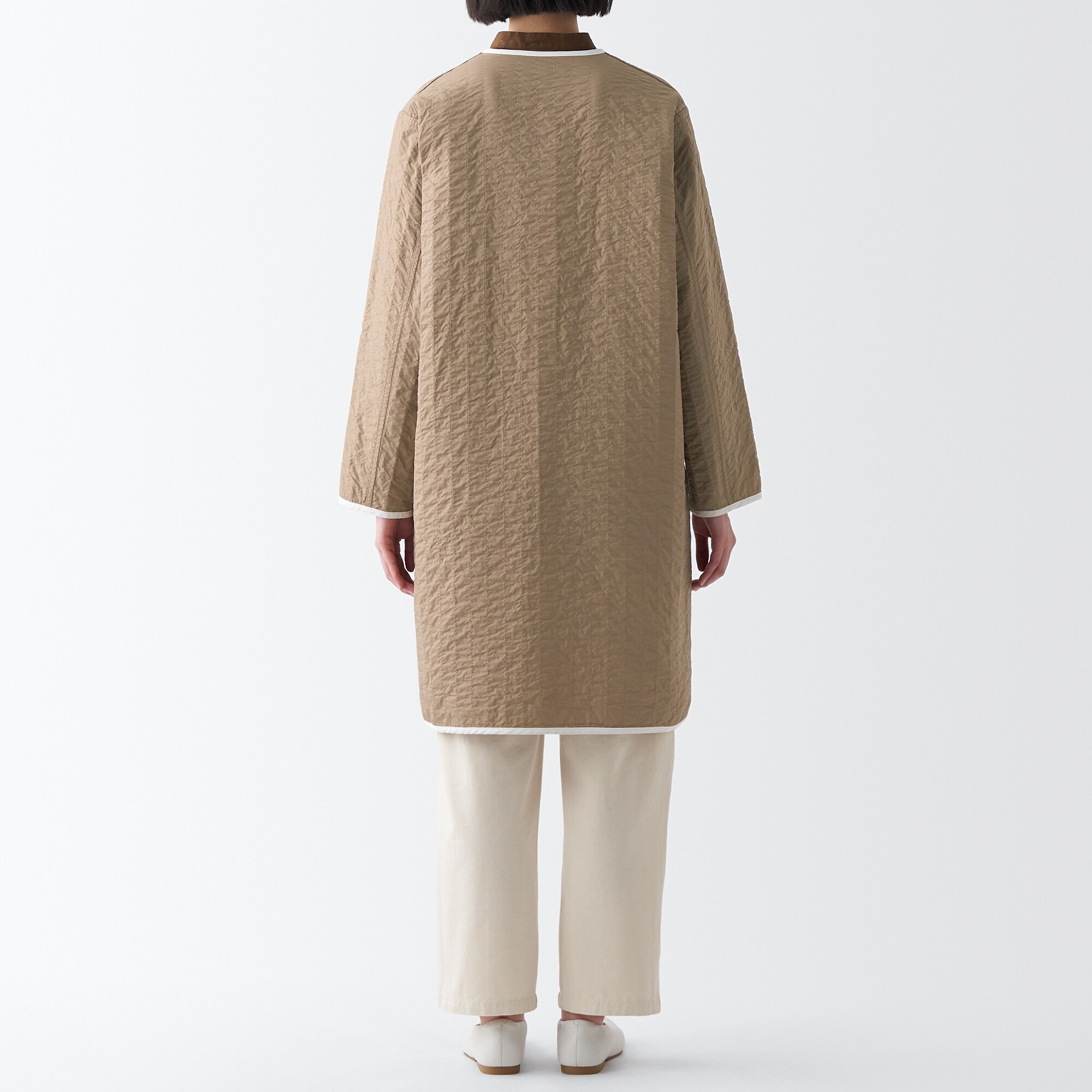 リバーシブルキルトコート