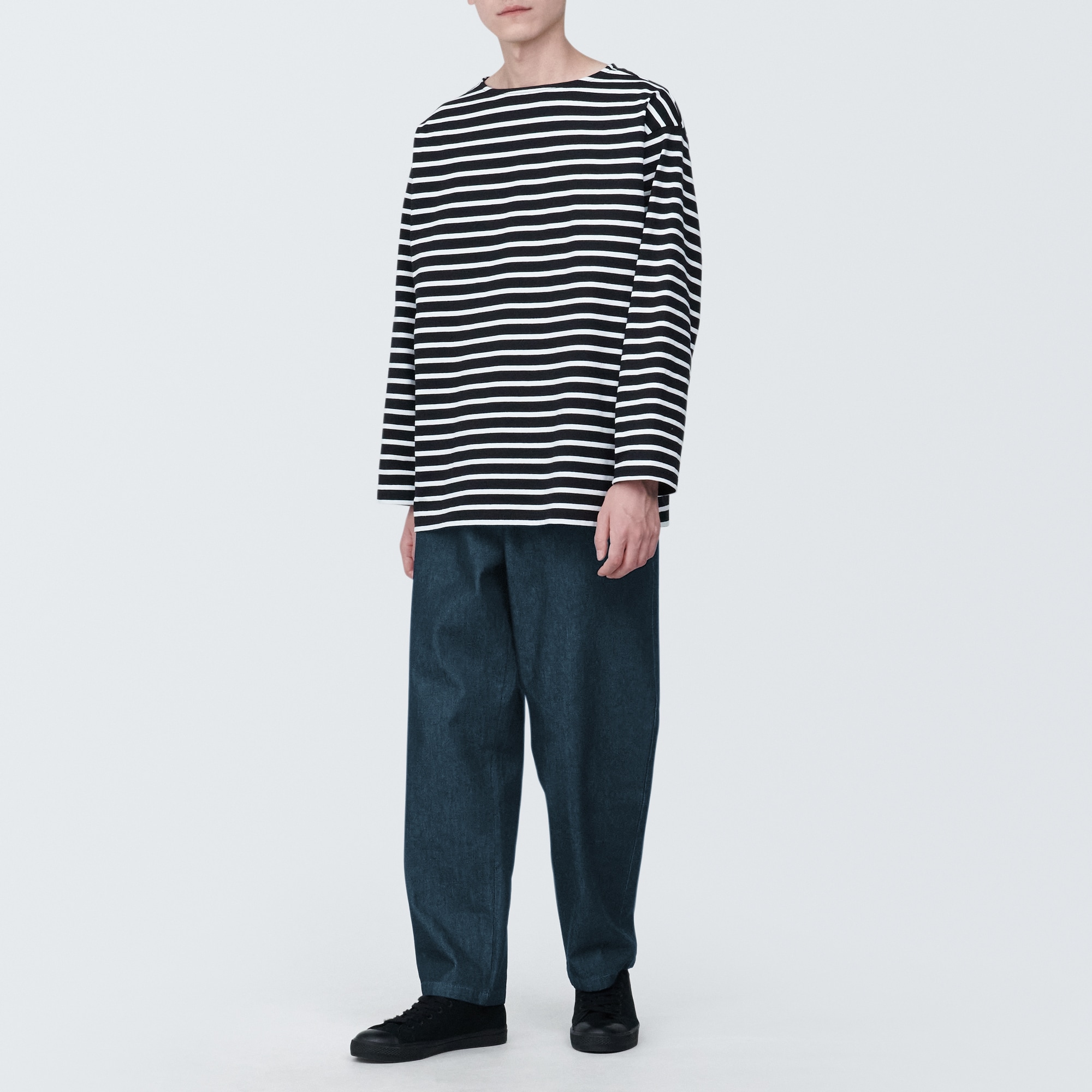 紳士　デニムイージーパンツ　生成