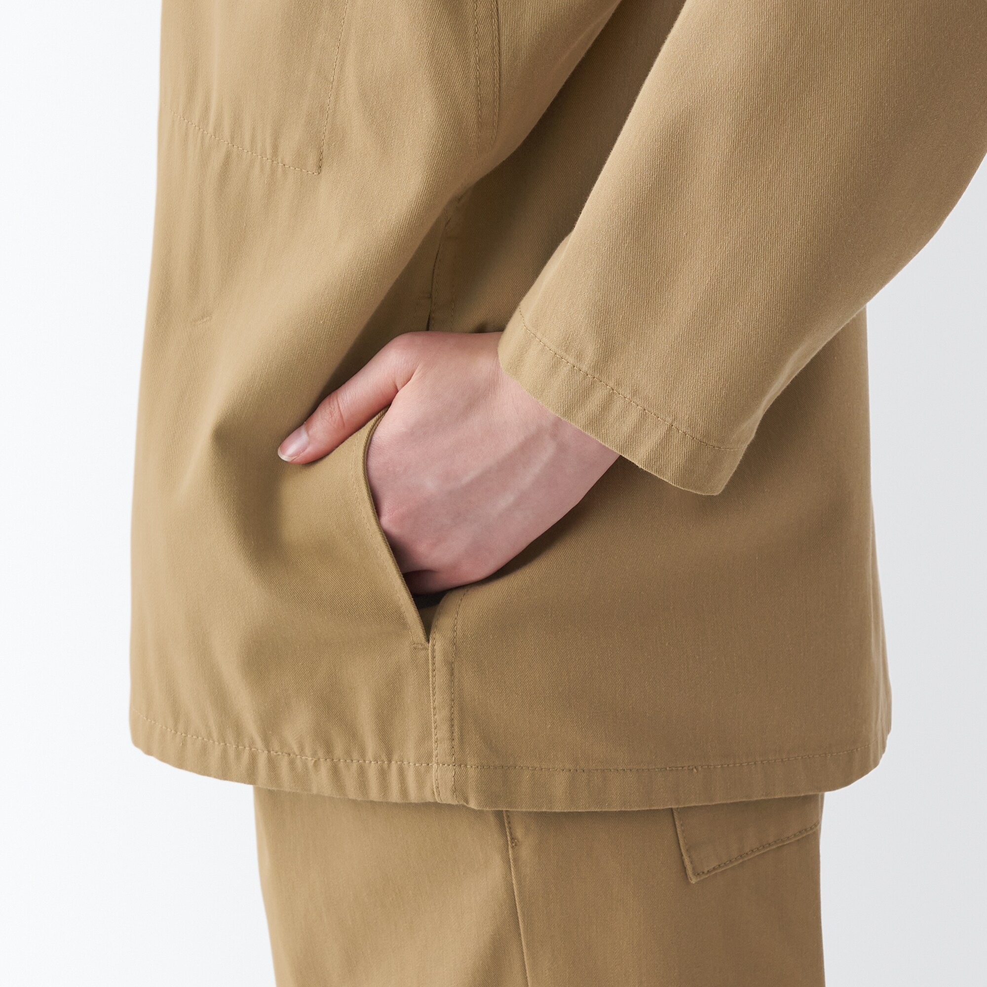 燃えにくい素材を使ったカバーオールジャケット（数量限定）