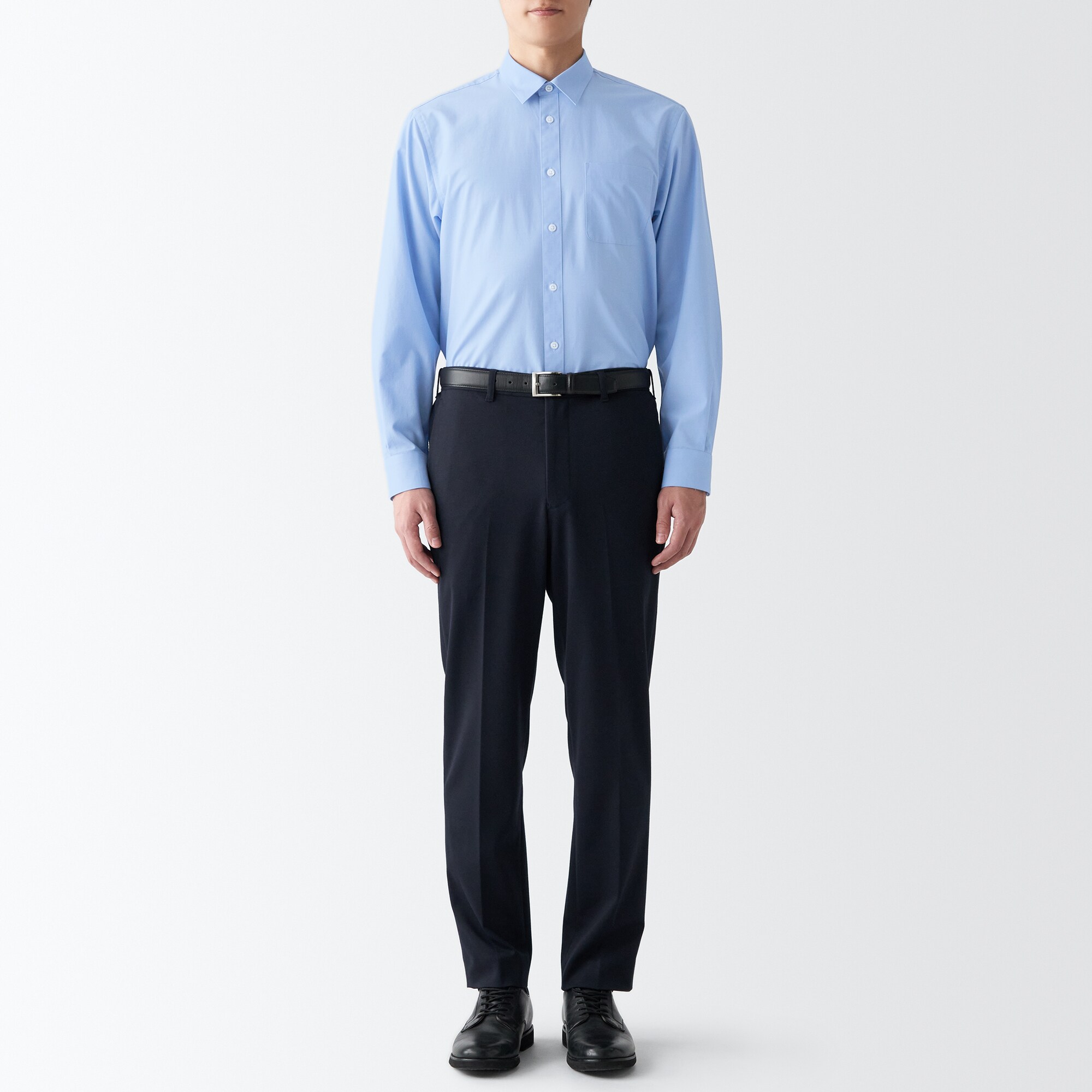 シワになりにくい長袖シャツ