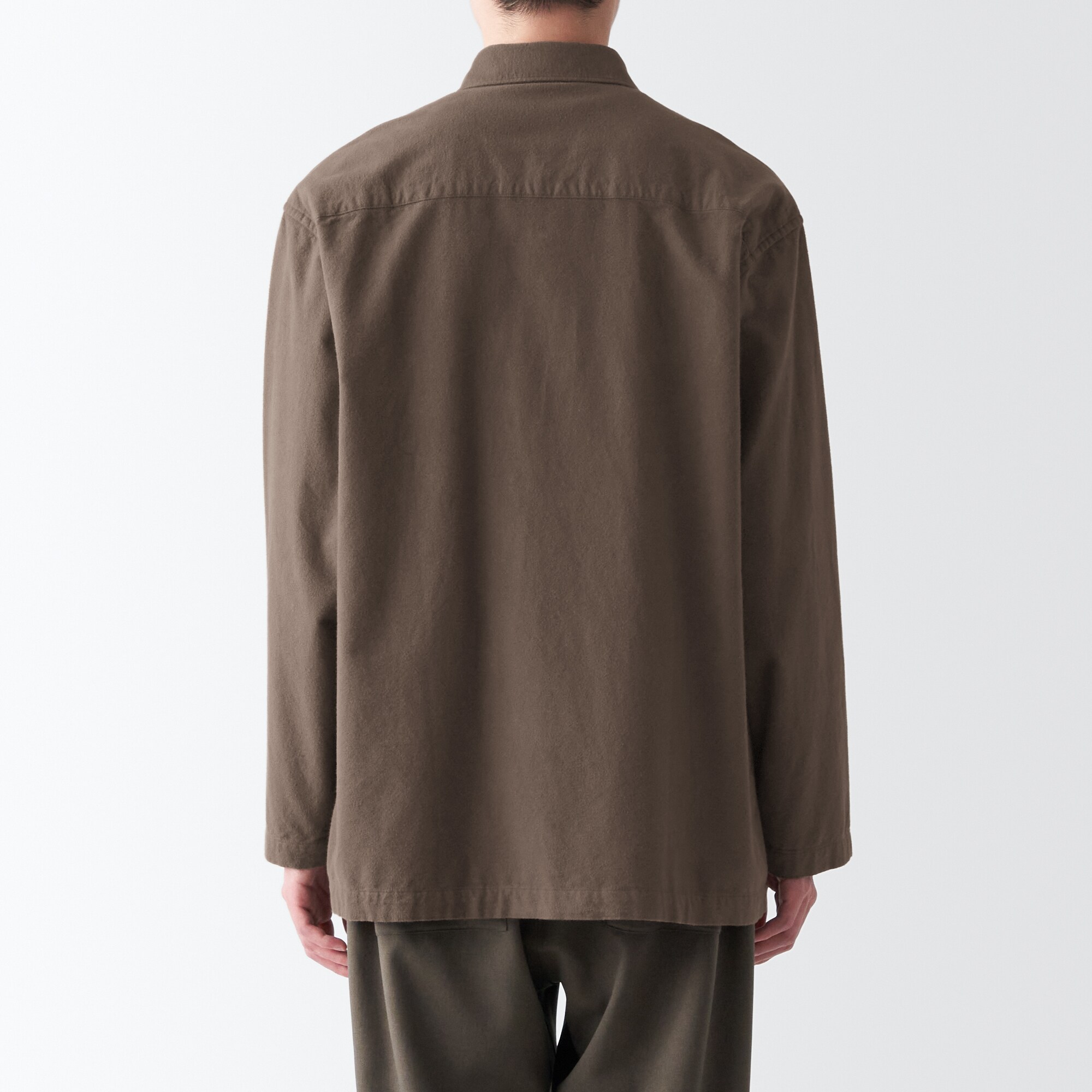 両面起毛フランネルシャツジャケット