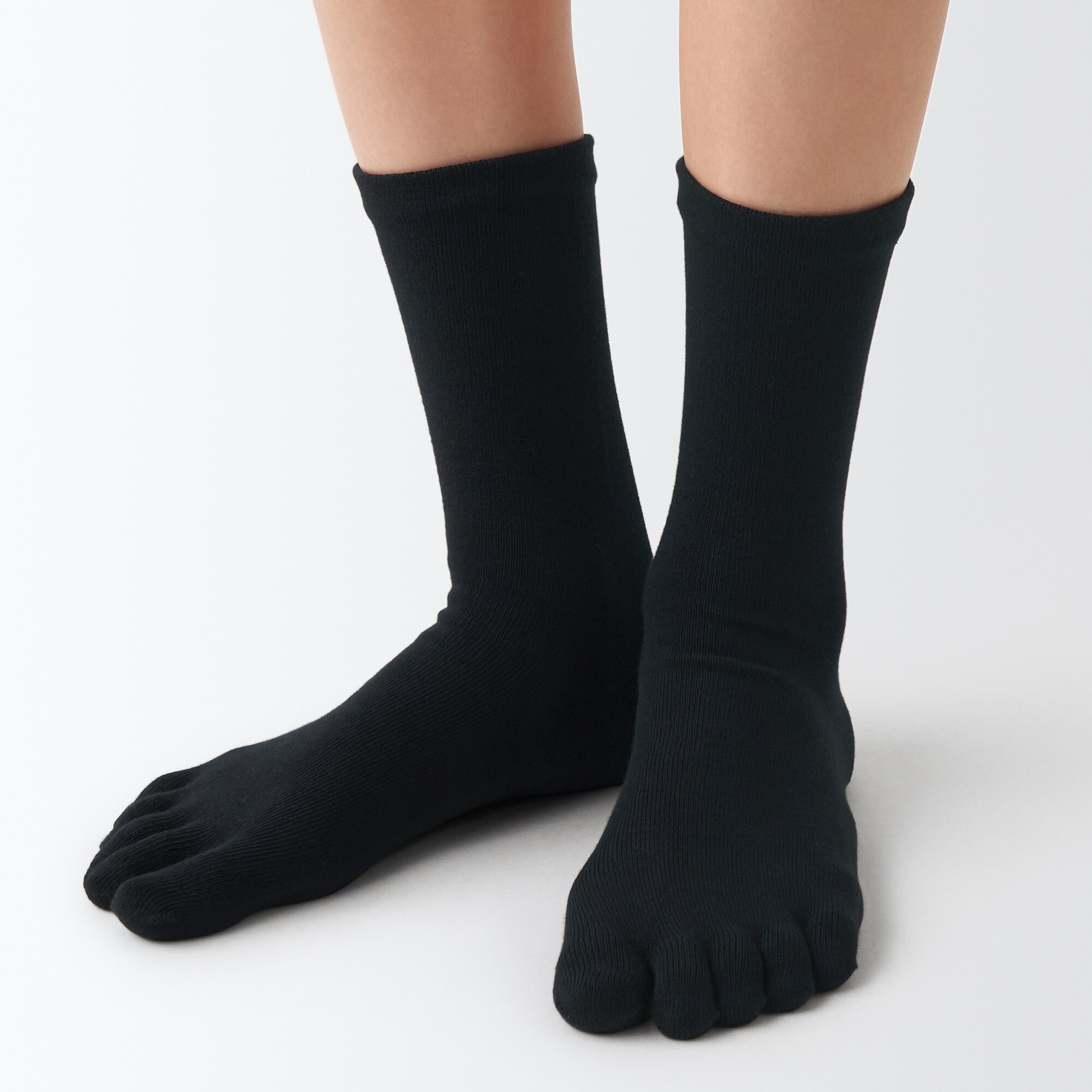 婦人　足なり直角　５本指靴下