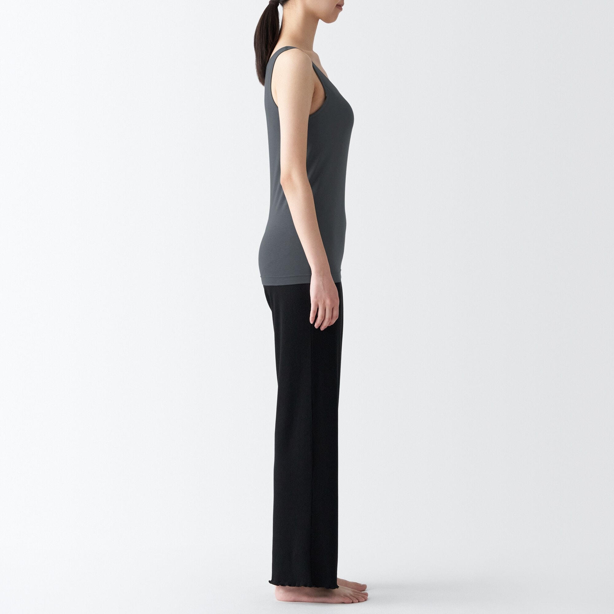 シルク混ブラタンクトップ