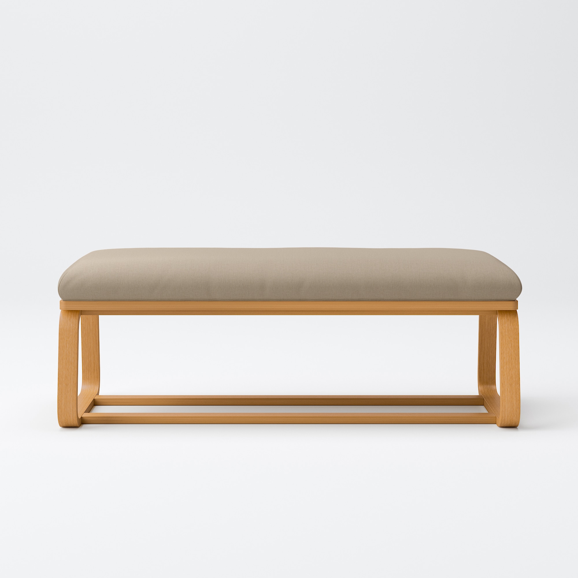 【カバー】綿麻バスケット織リビングでもダイニングでもつかえるベンチ・１用カバー