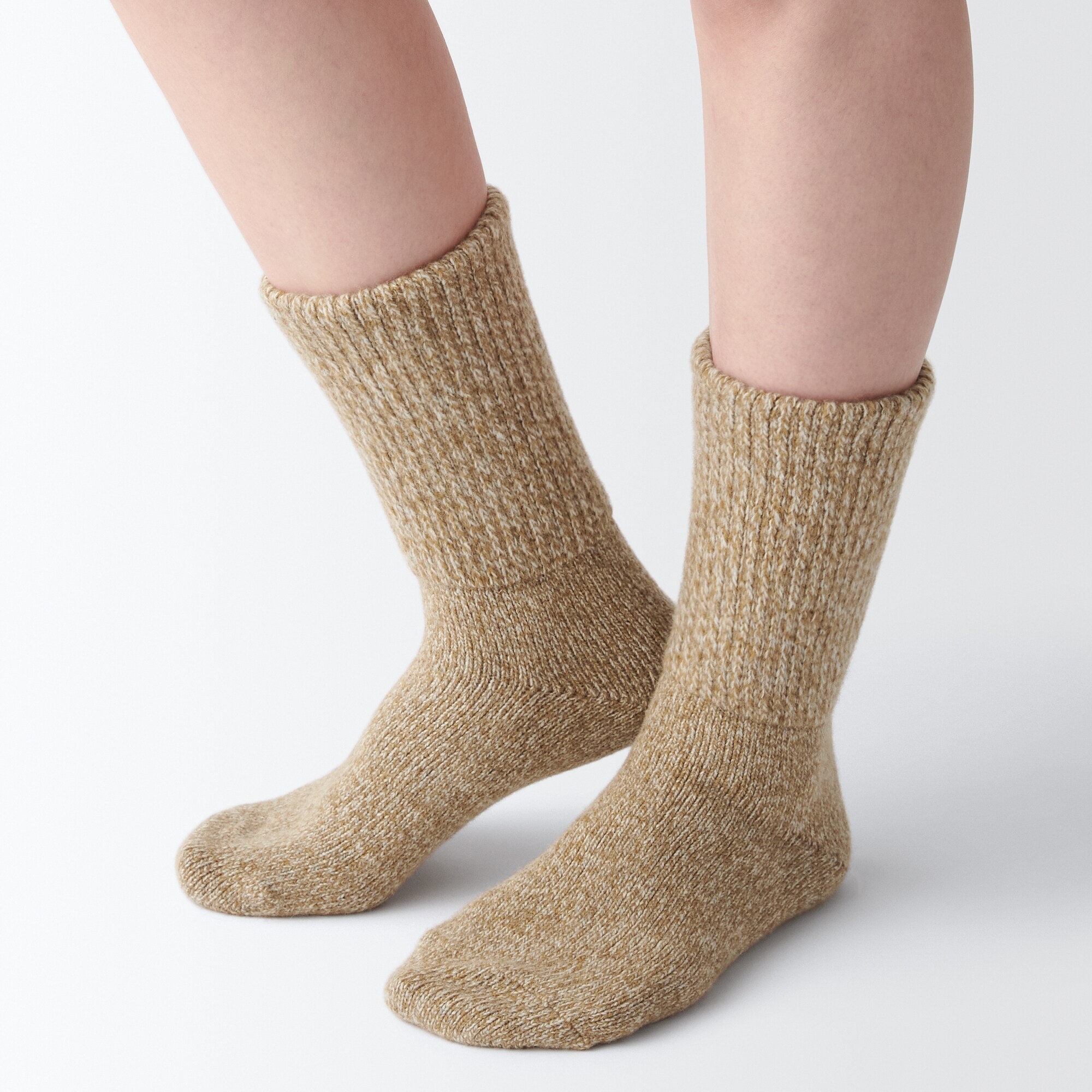 足なり直角　ウール混　重ねても履ける靴下（数量限定）