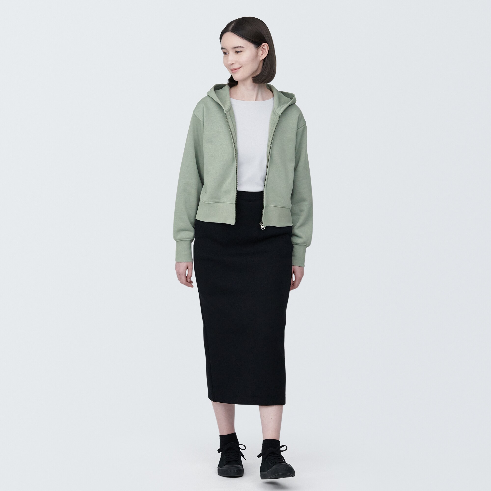 婦人　スウェットフルジップパーカ