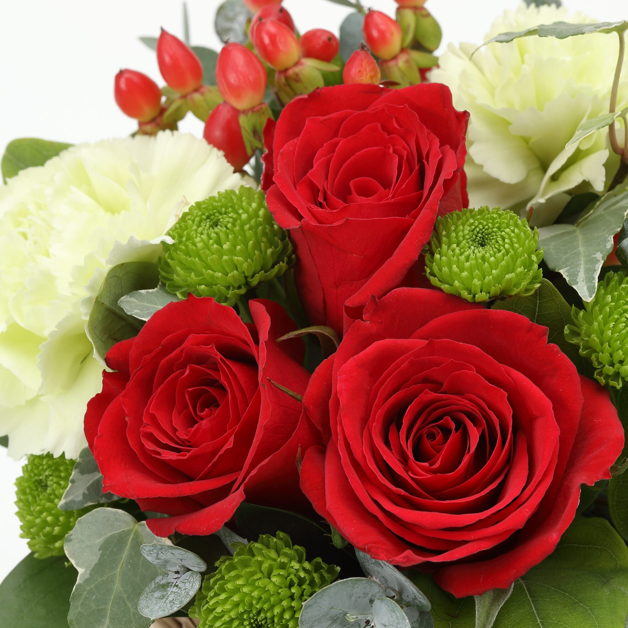バラのアレンジ・Ｍ　赤
