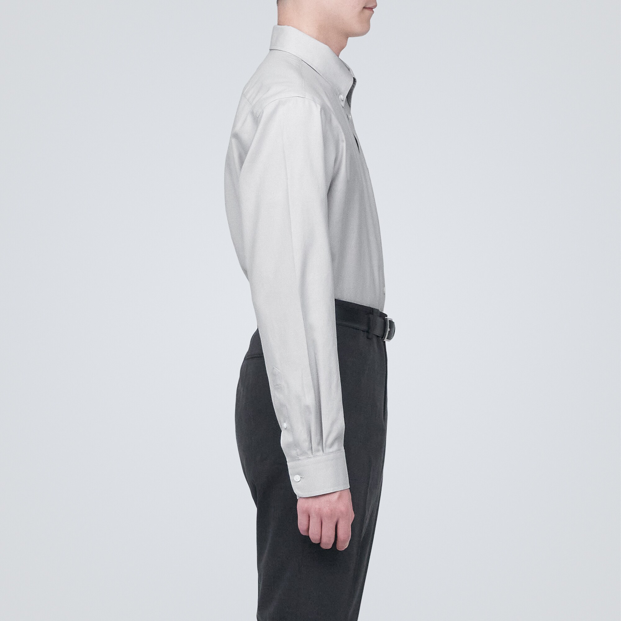 ノンアイロンビジネスボタンダウン長袖シャツ