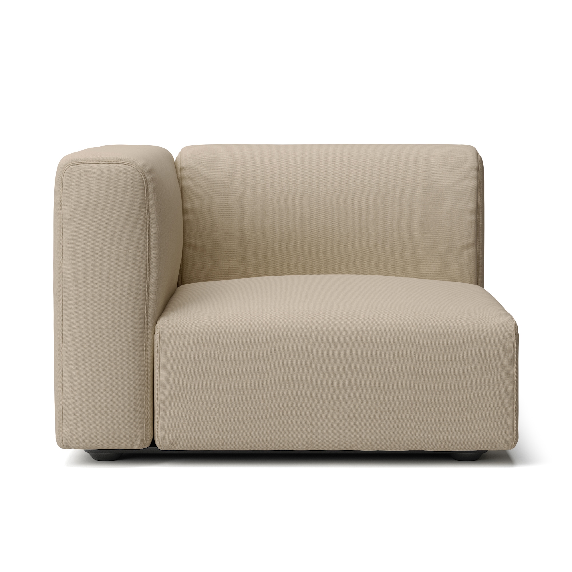 【カバー】綿麻バスケット織ユニットソファアーム付・大・幅９８ｃｍ用カバー