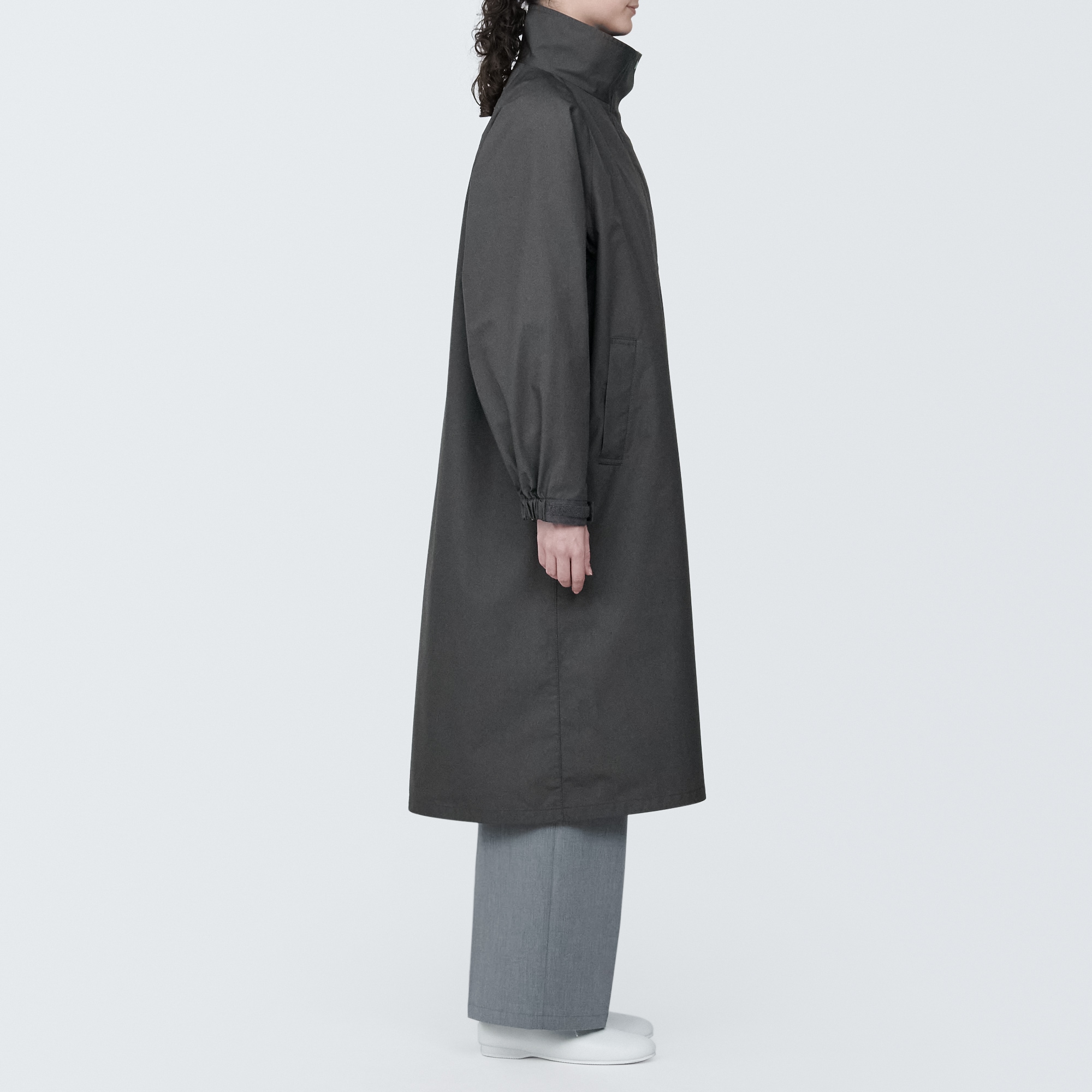 婦人　撥水スタンドカラーコート