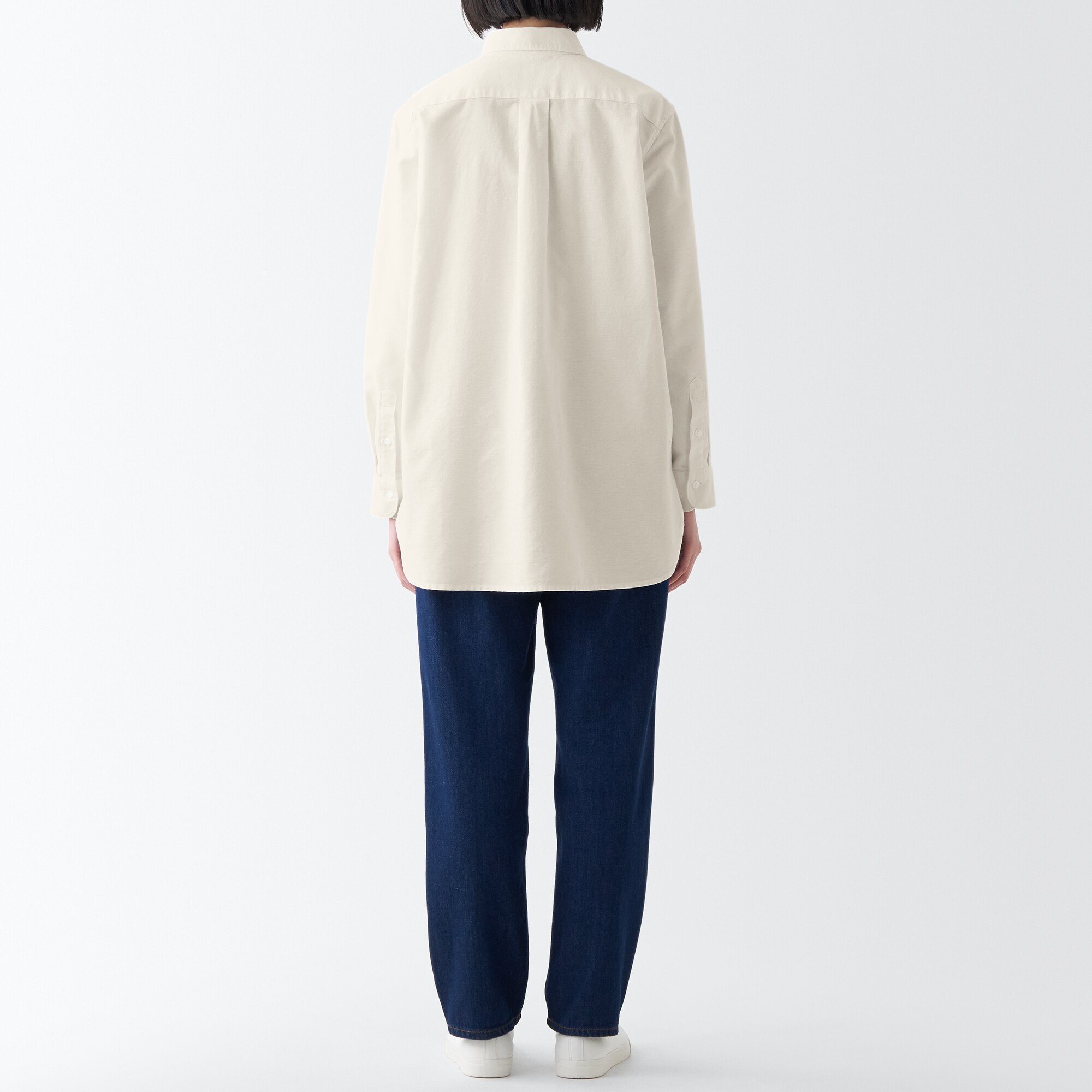 木の実から作ったカポック混オックス長袖シャツ【婦人】