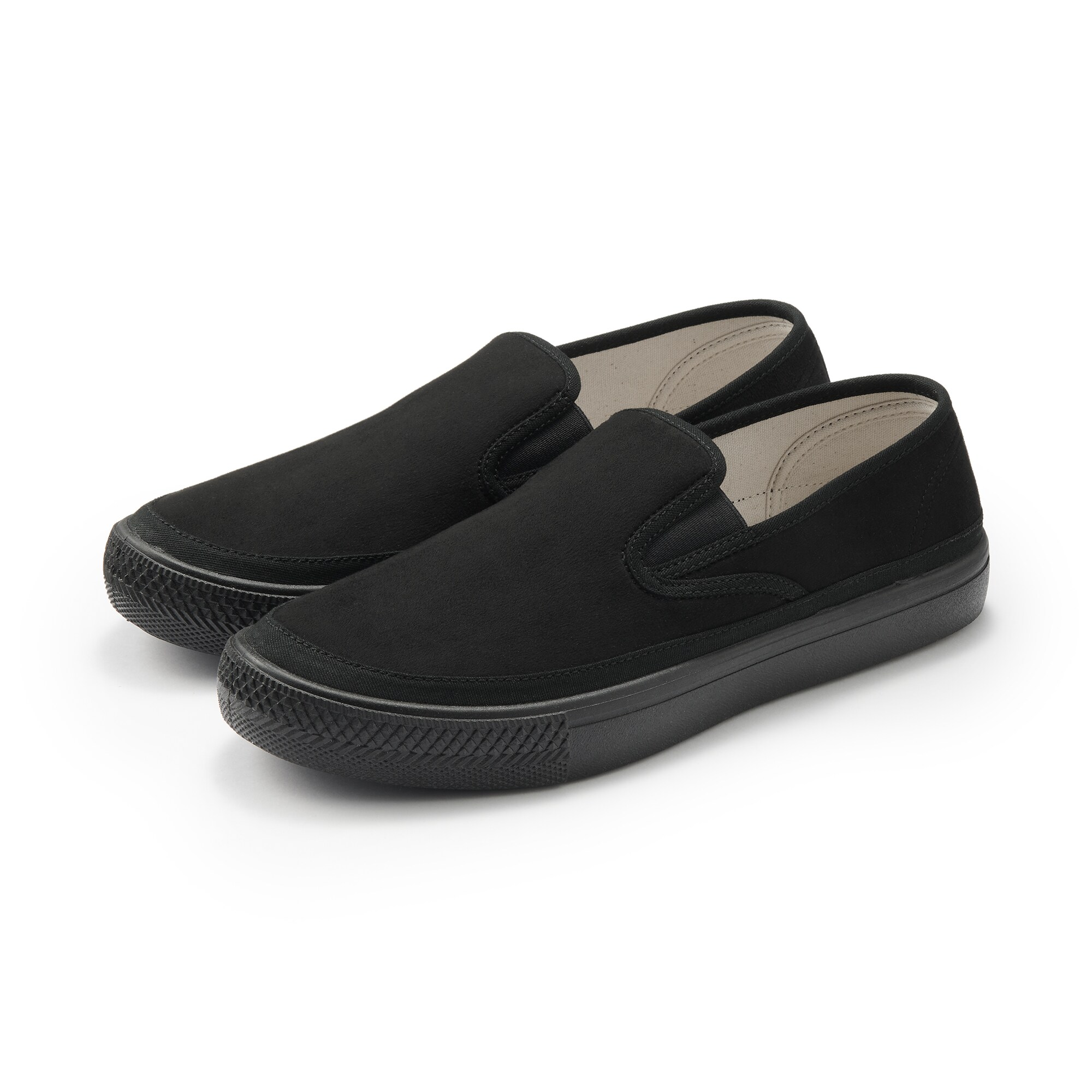 紳士　撥水起毛スリッポンスニーカー