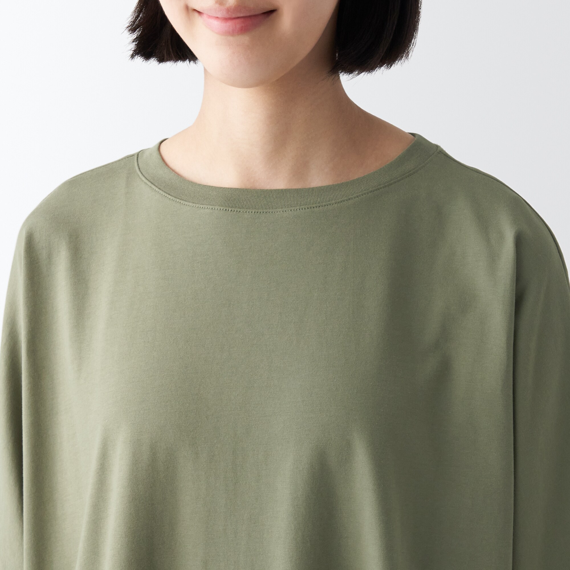 ＵＶカット天竺編み七分袖チュニック