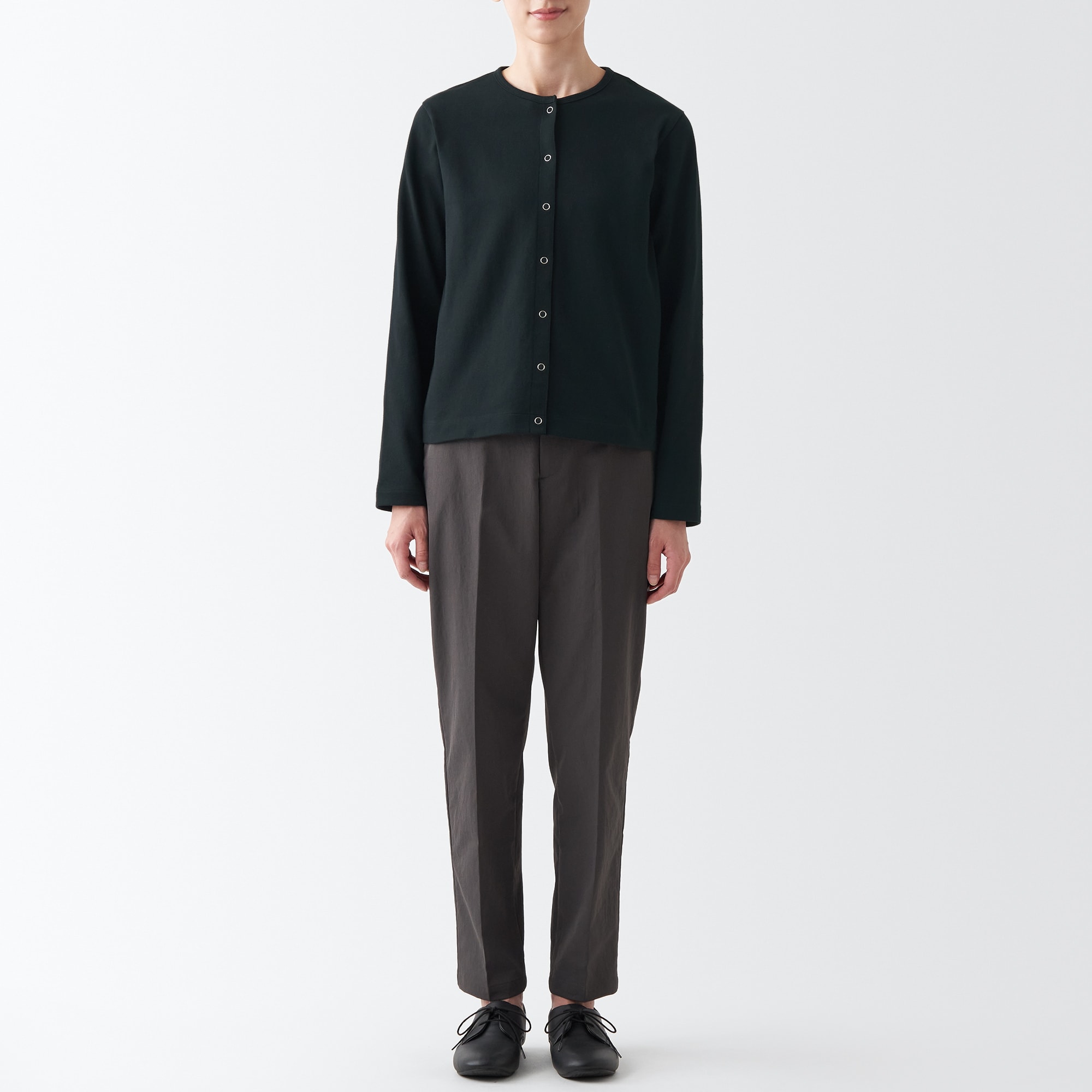 太番手カーディガン