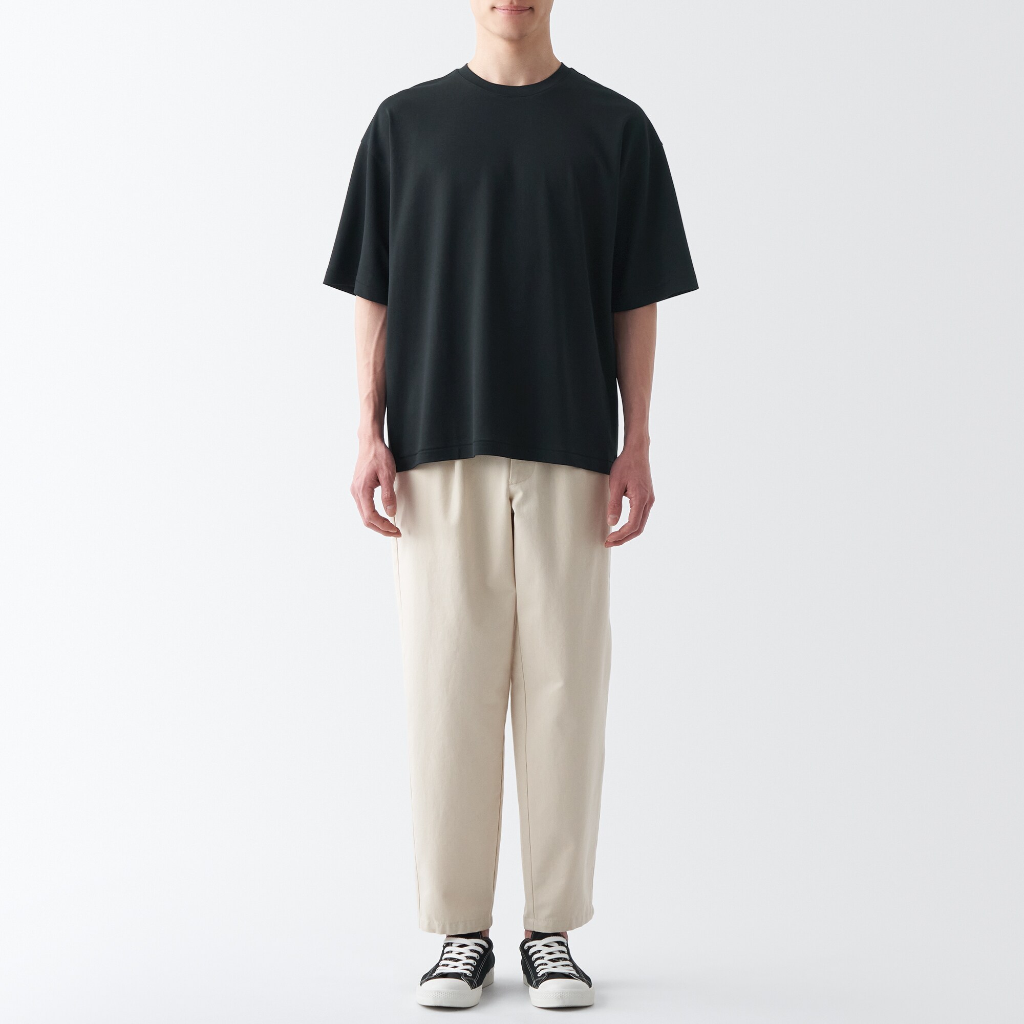 和紙混天竺編みＴシャツ（紳士）