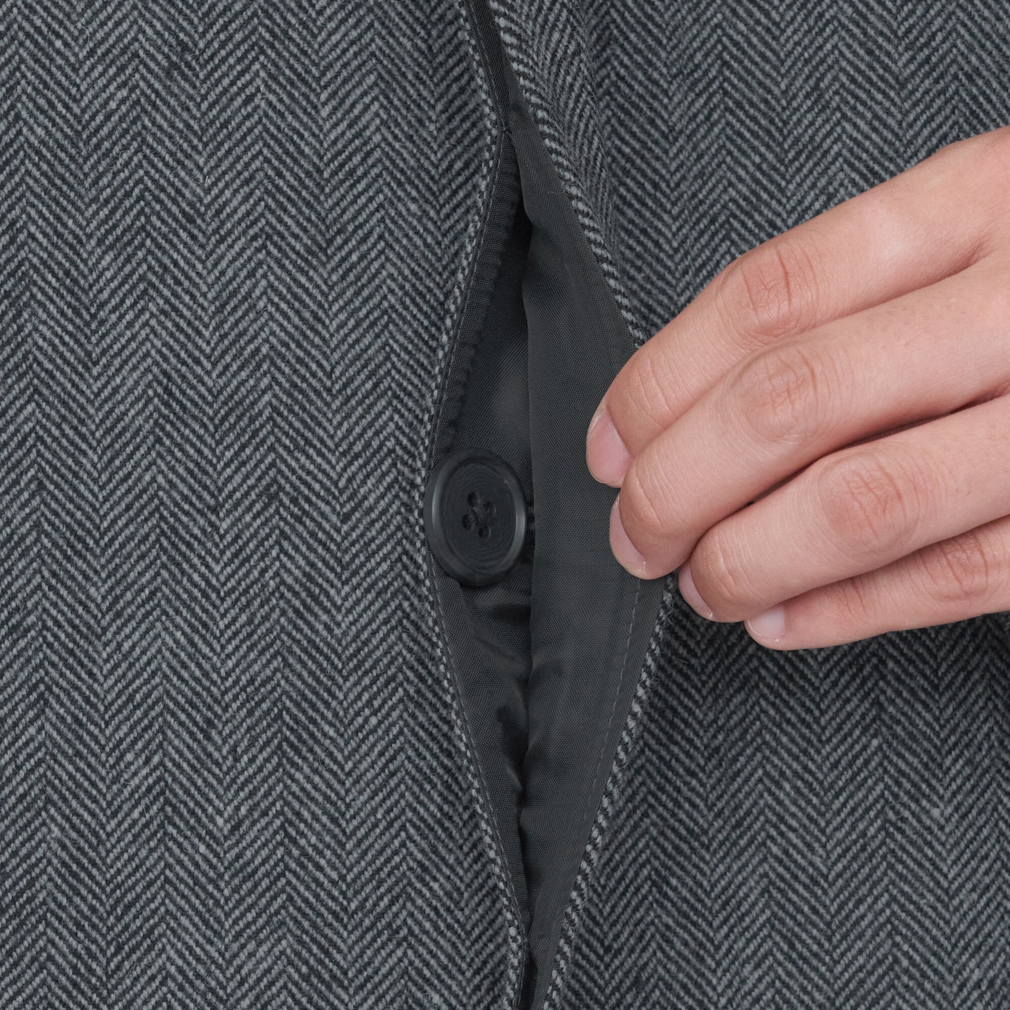 再生ウール混コート