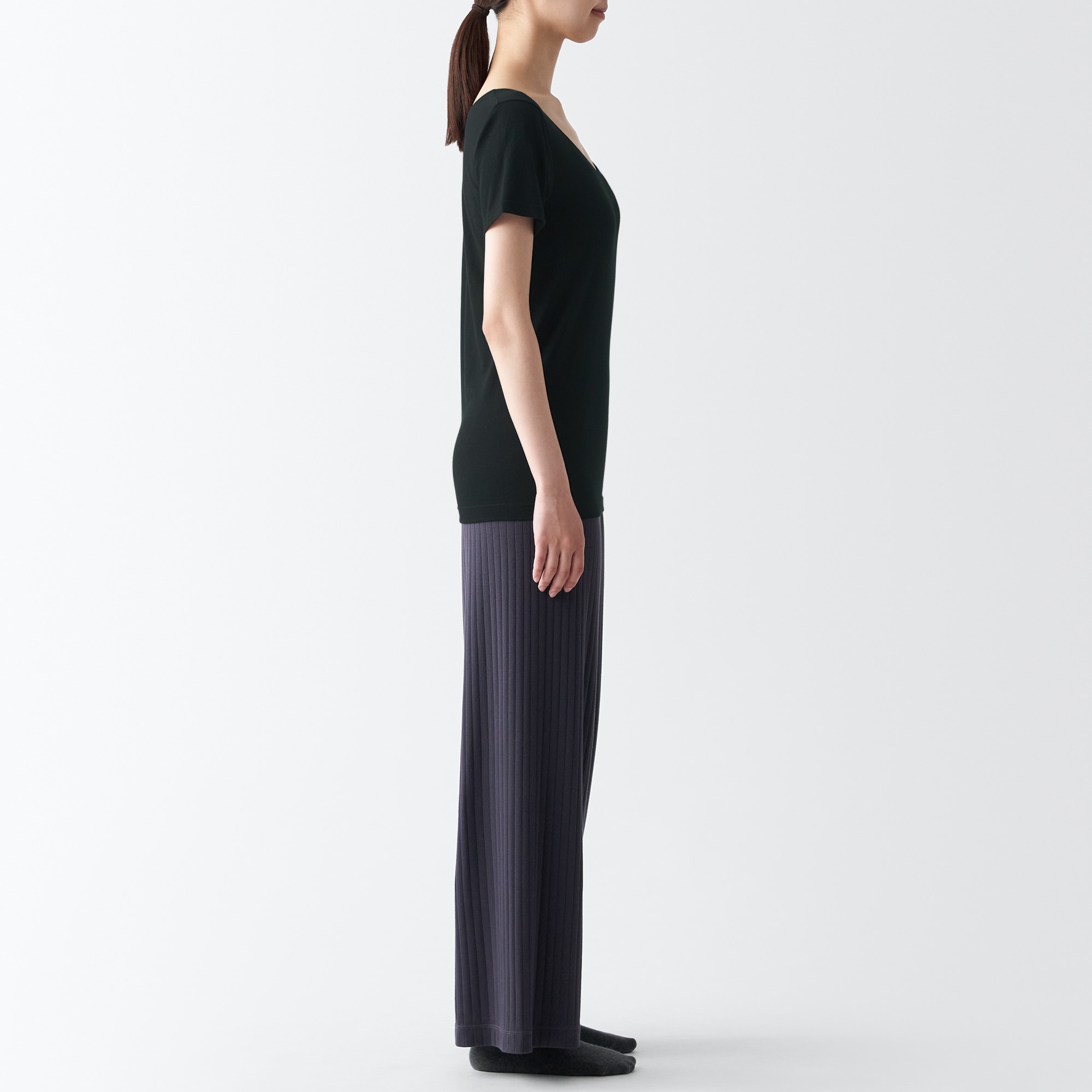 あったか綿　クルーネック半袖Ｔシャツ