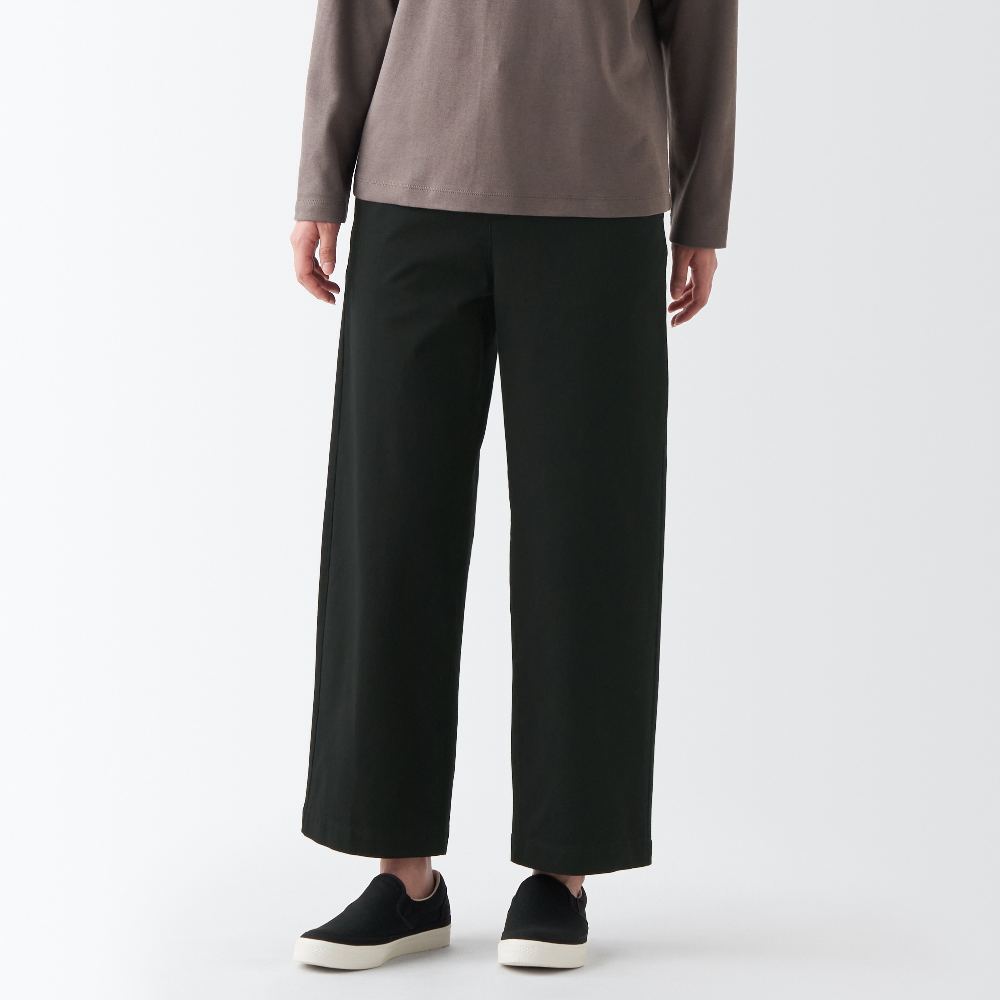 縦横ストレッチチノワイドパンツ（股下６６～７０ｃｍ）新サイズ対応