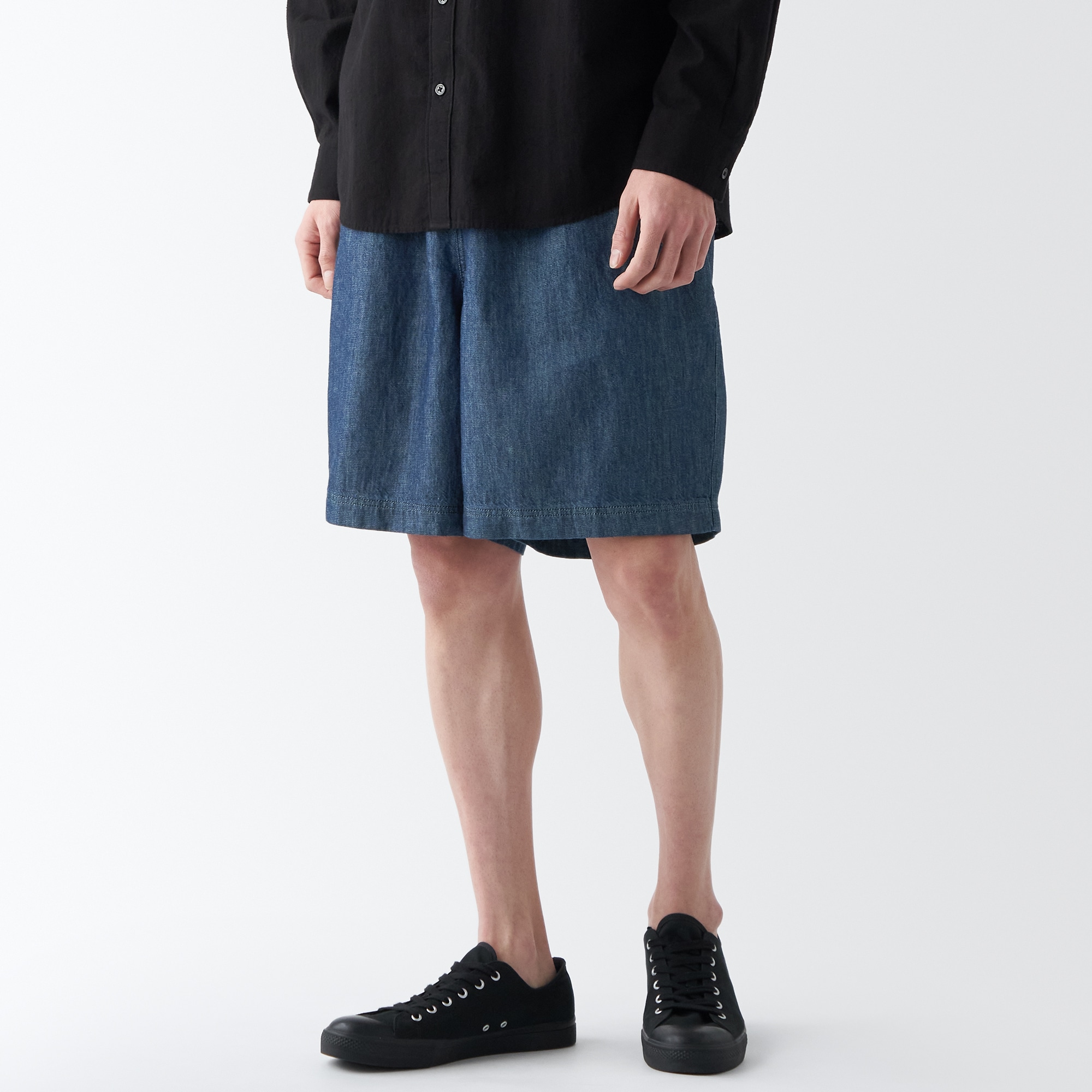 ラミーコットンデニムショートパンツ（紳士）