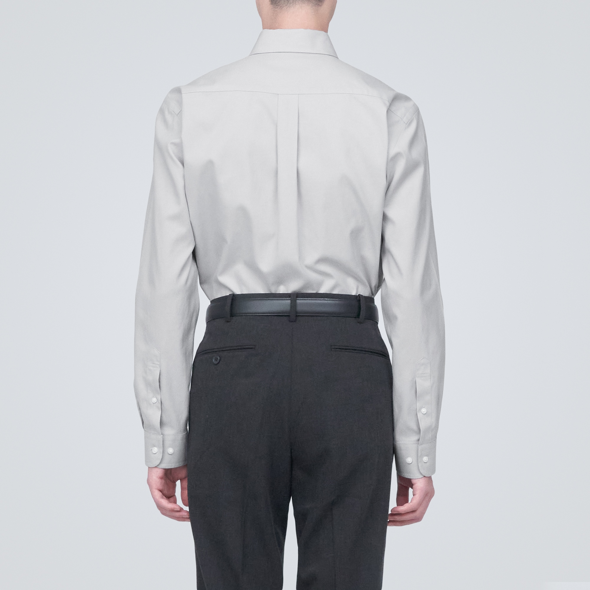 ノンアイロンビジネスボタンダウン長袖シャツ