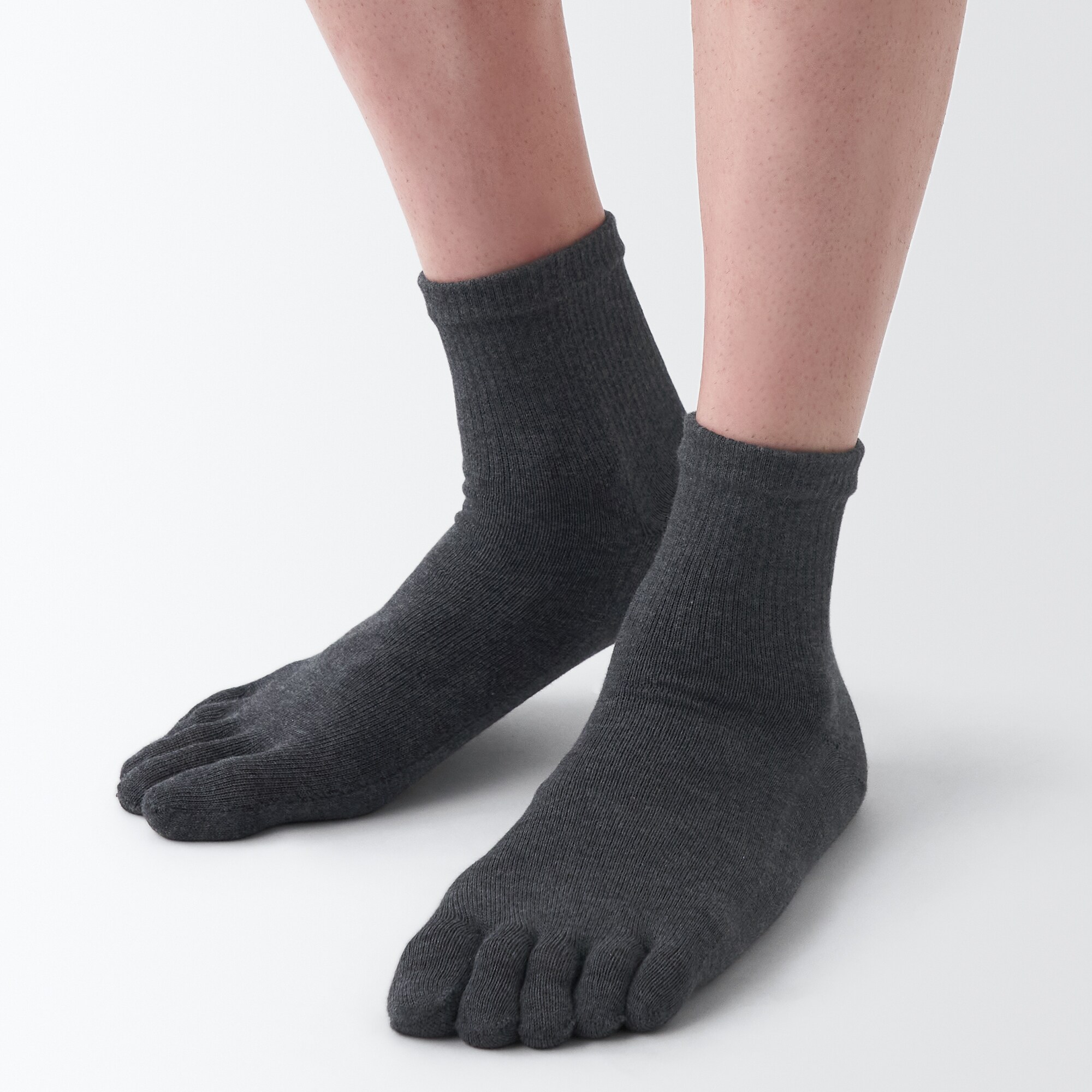 足なり直角　５本指ショート丈靴下（紳士）