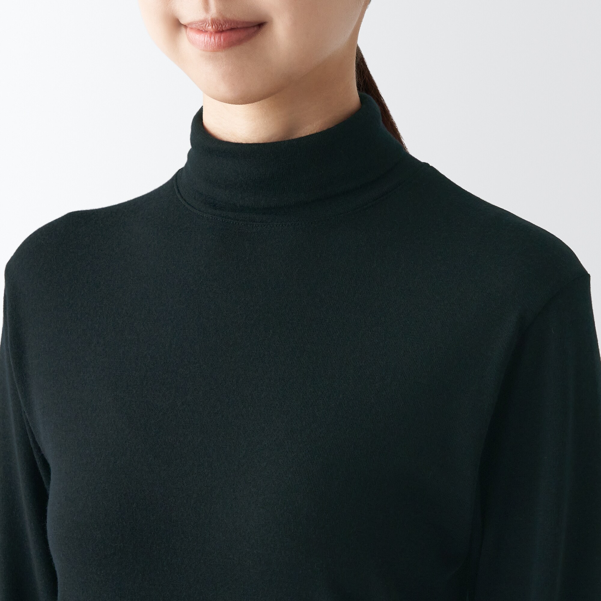 ウールタートルネック長袖Ｔシャツ