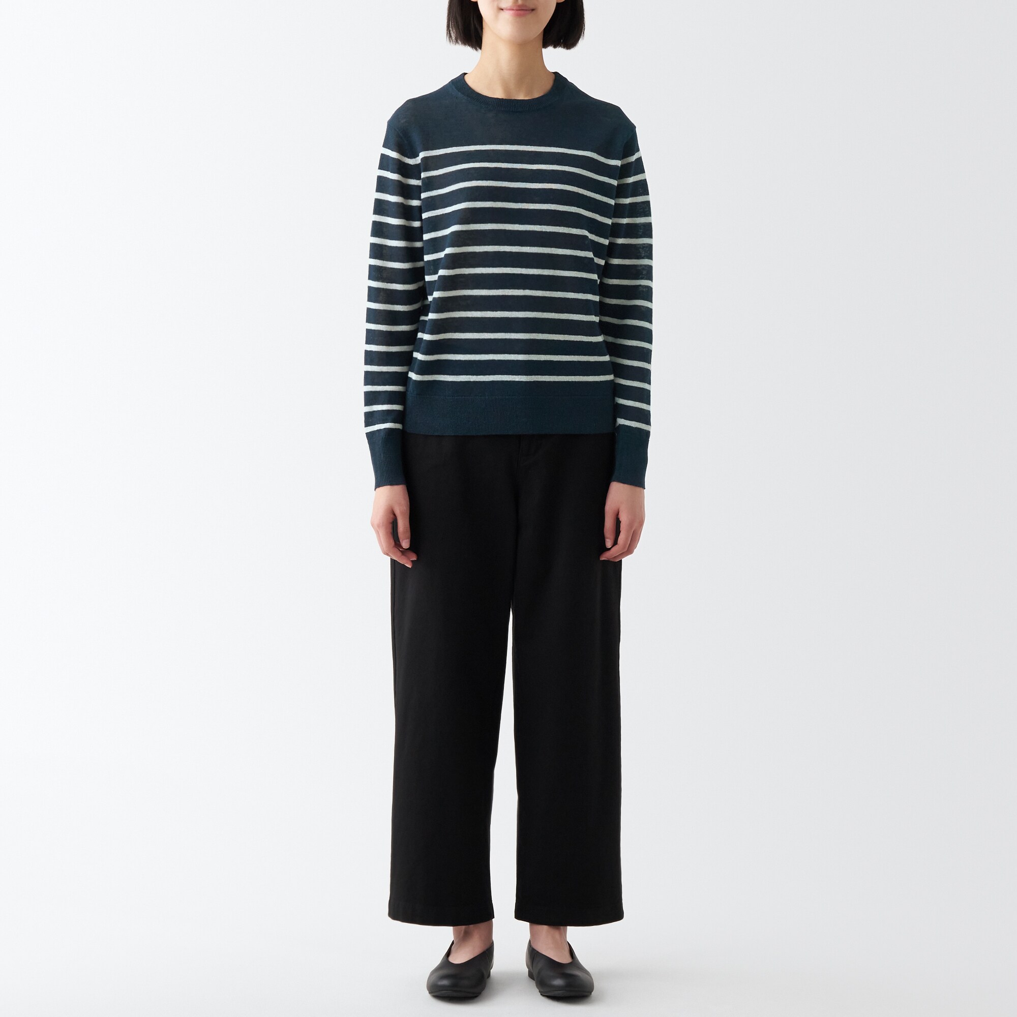 ＵＶカットヘンプクルーネックセーター