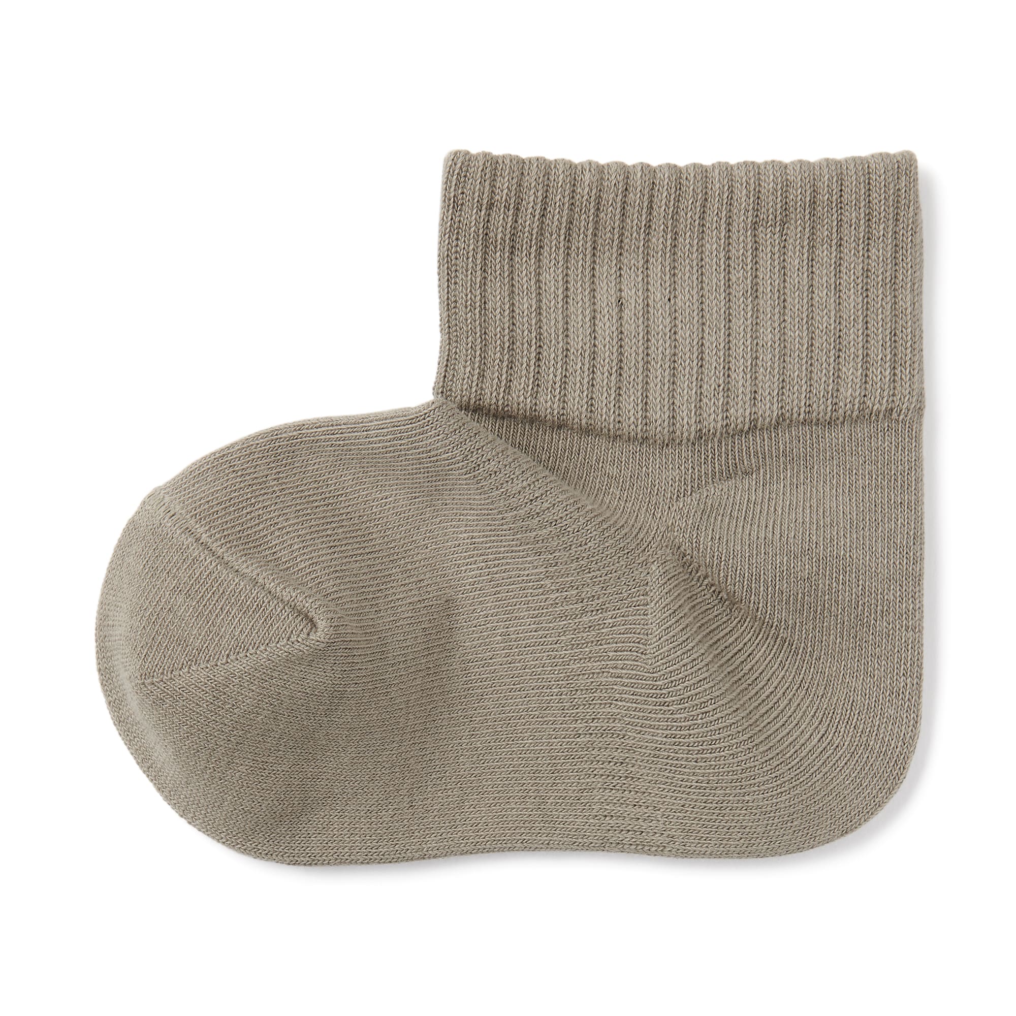 キッズ　足なり直角　ショート丈靴下