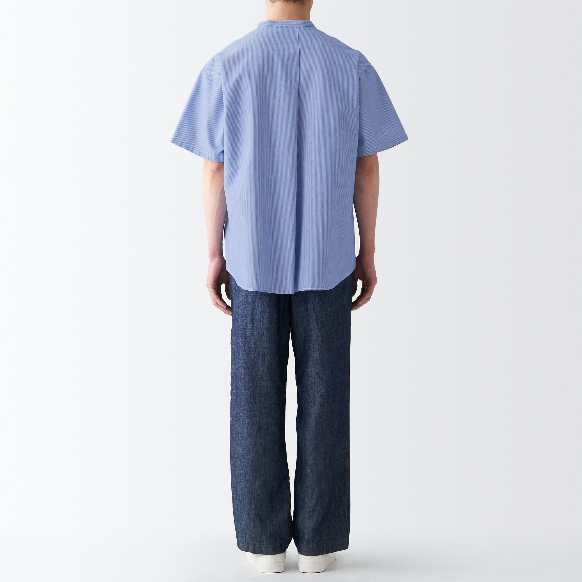 和紙混スタンドカラーシャツ（紳士）