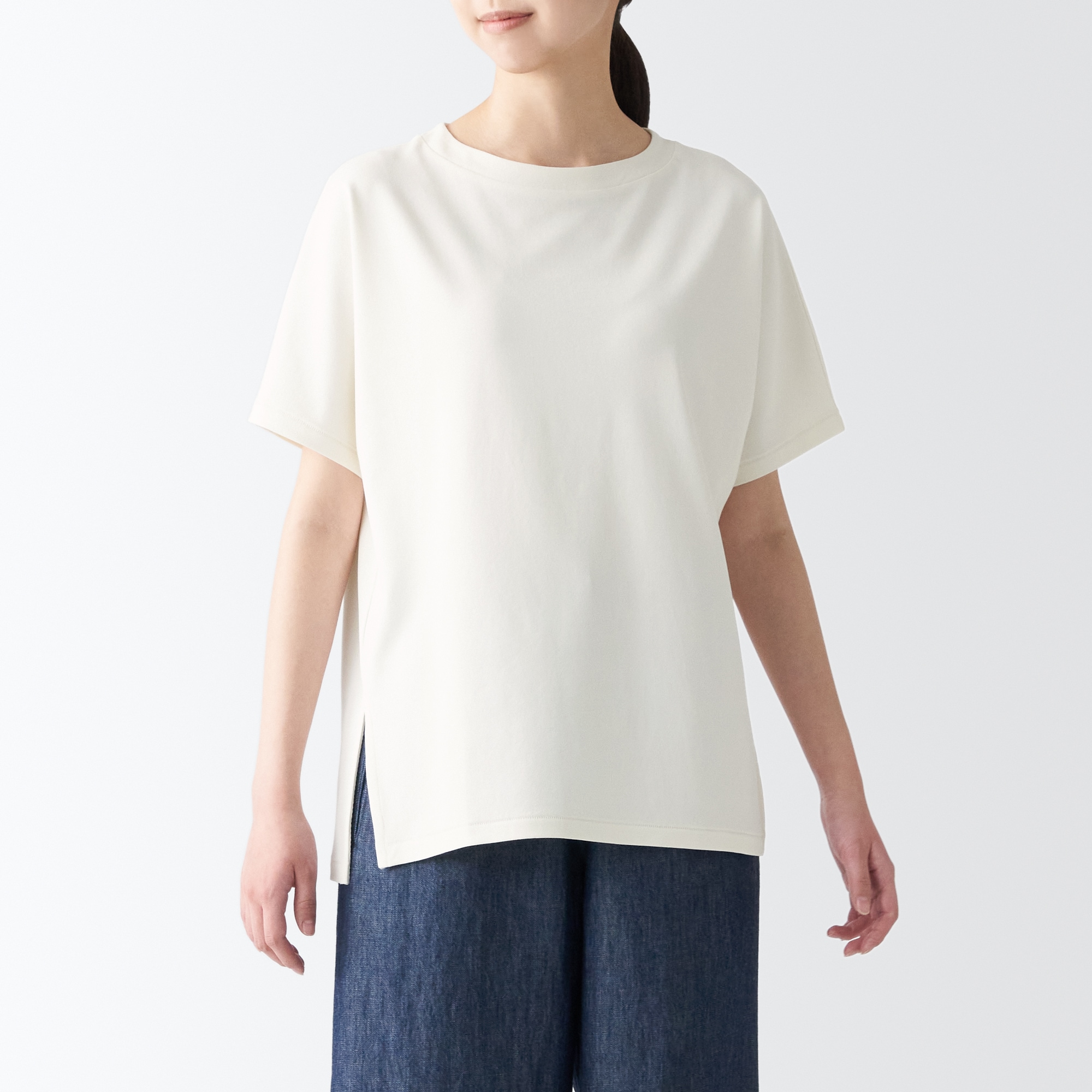 和紙混天竺編みプルオーバー（婦人）