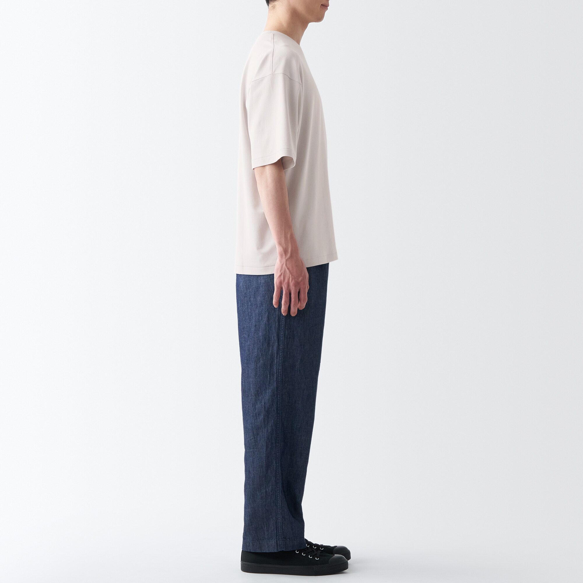 和紙混天竺編みＴシャツ（紳士）