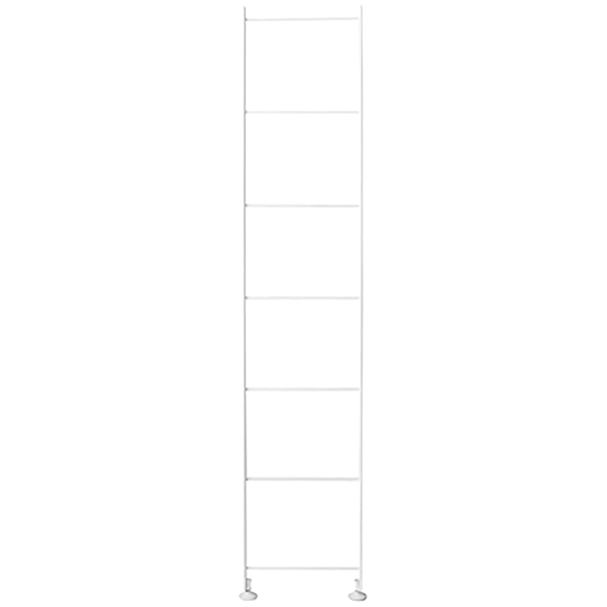 スチールユニットシェルフ・奥行２５ｃｍタイプ・追加用帆立・中・ライトグレー