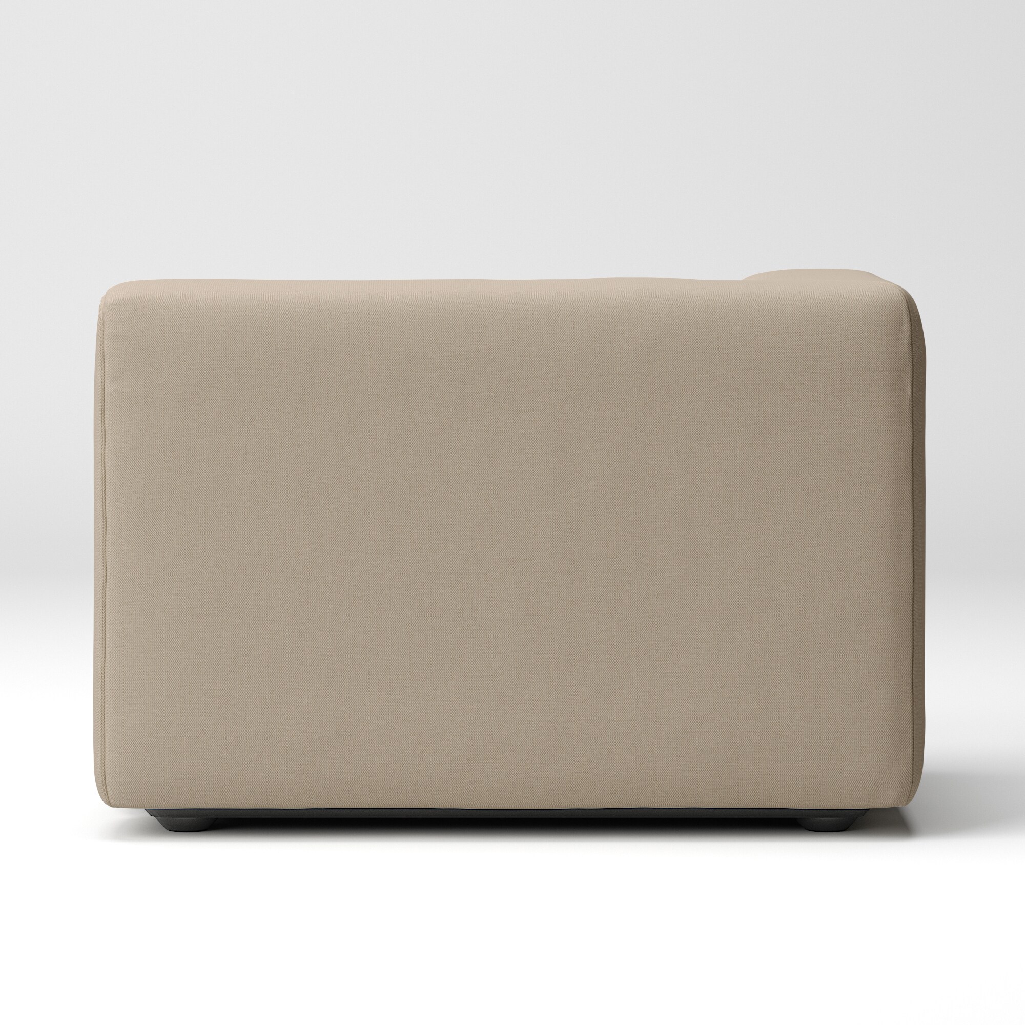 【カバー】綿麻バスケット織ユニットソファ・ハーフアーム・大（右）用カバー