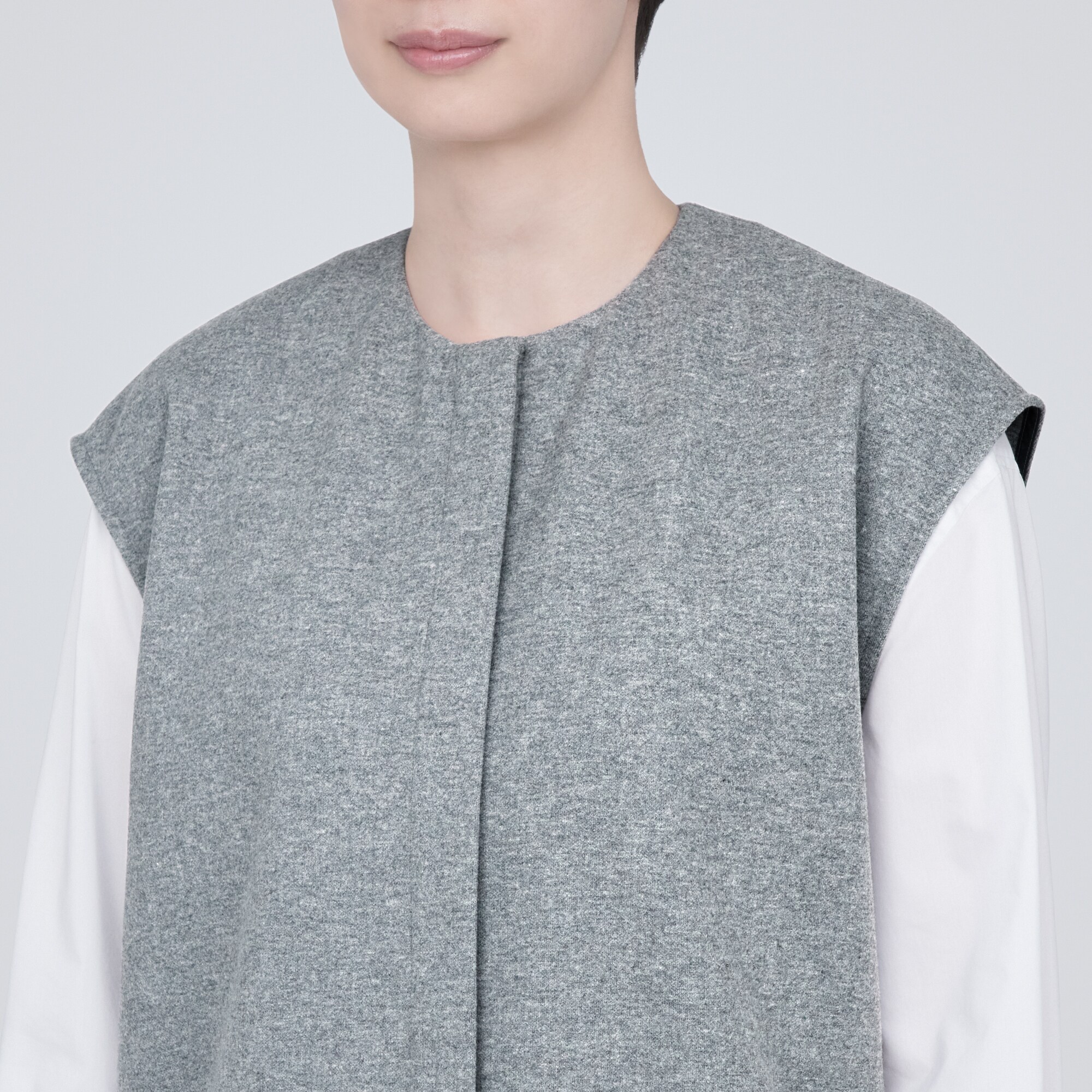 ストレッチ起毛ジレ