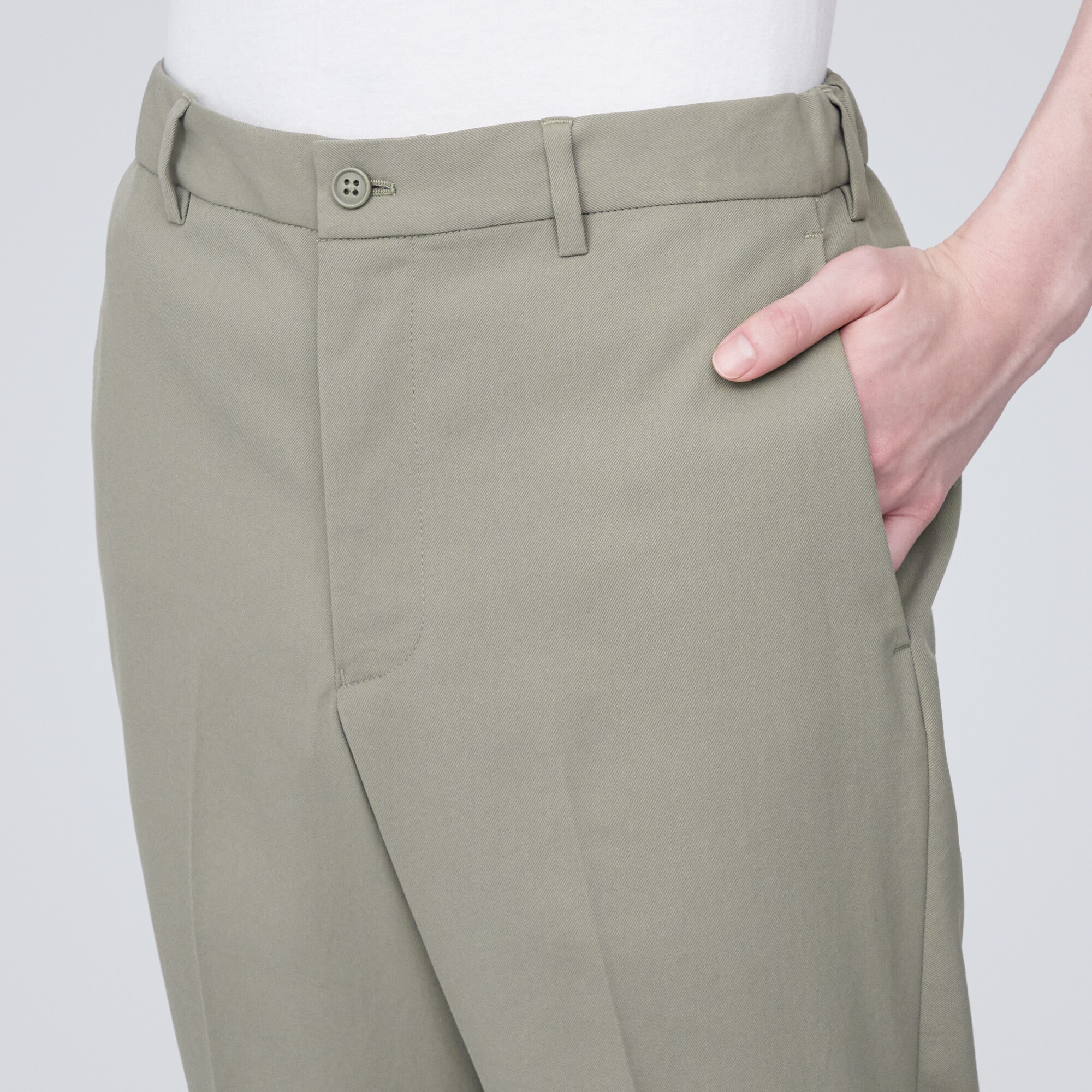 【セットアップ可能】撥水ストレッチノータックパンツ